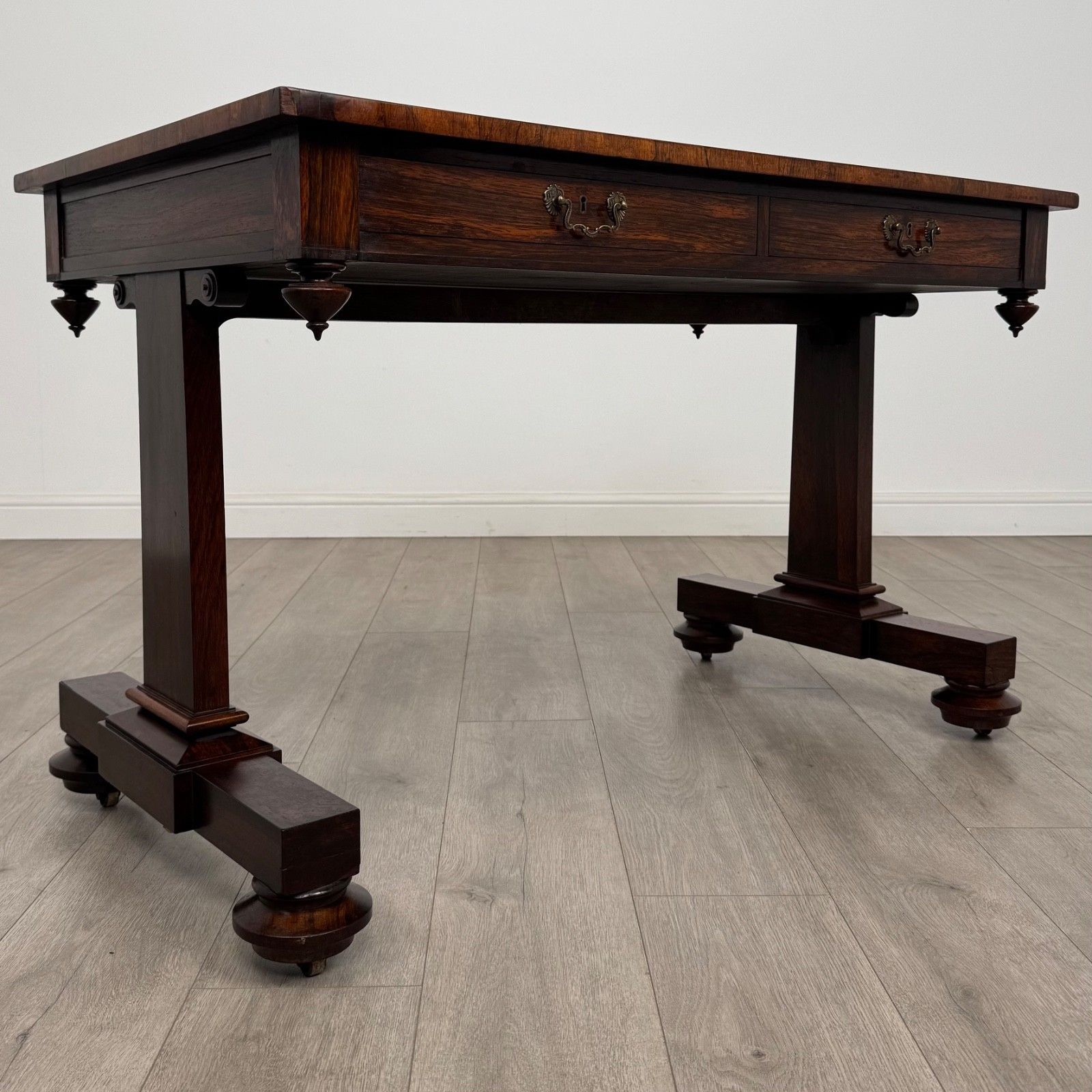 Antique 19th Century Freestanding Rosewood Writing Table photo vintage