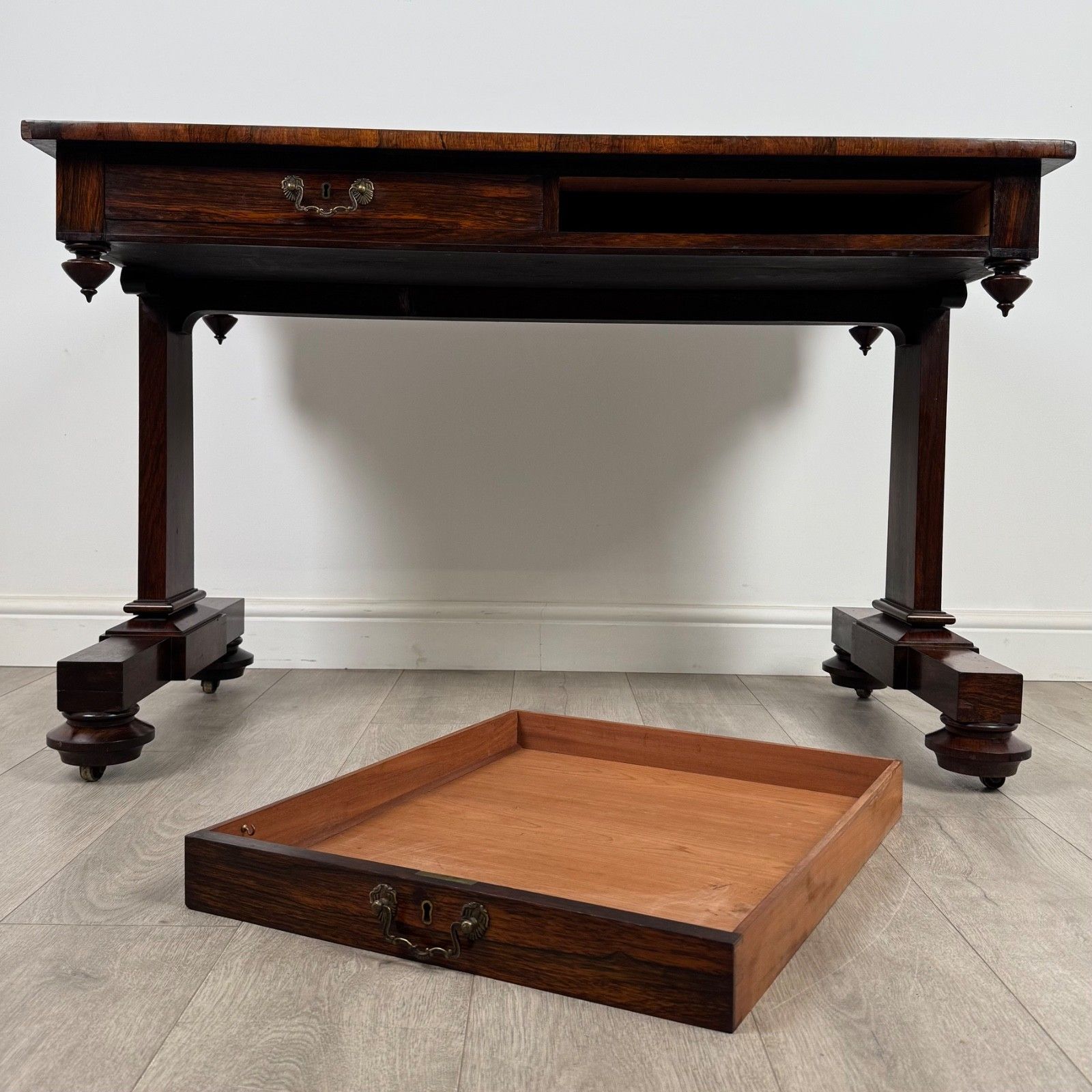 photo for sale Antique 19th Century Freestanding Rosewood Writing Table