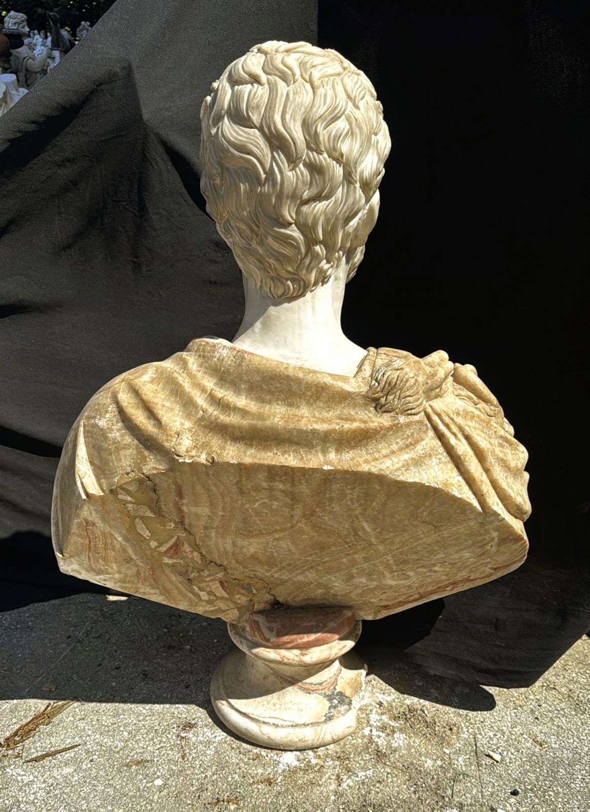 Superb Cosimo Medici Grand Duke Of Tuscany Carrera French Marble Bust 0272. photo for sale