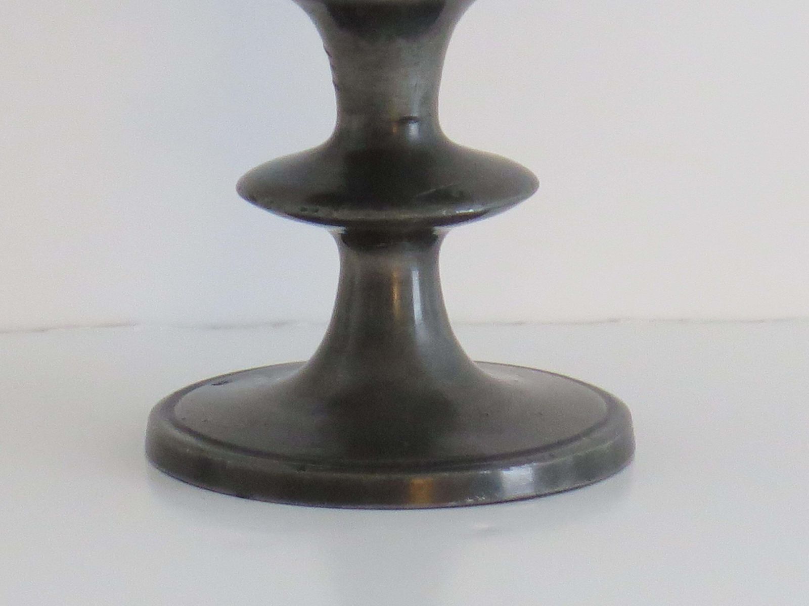 photo furniture Rare 18th Century Pewter Chalice Or Goblet With Knife Knop, English Ca 1770