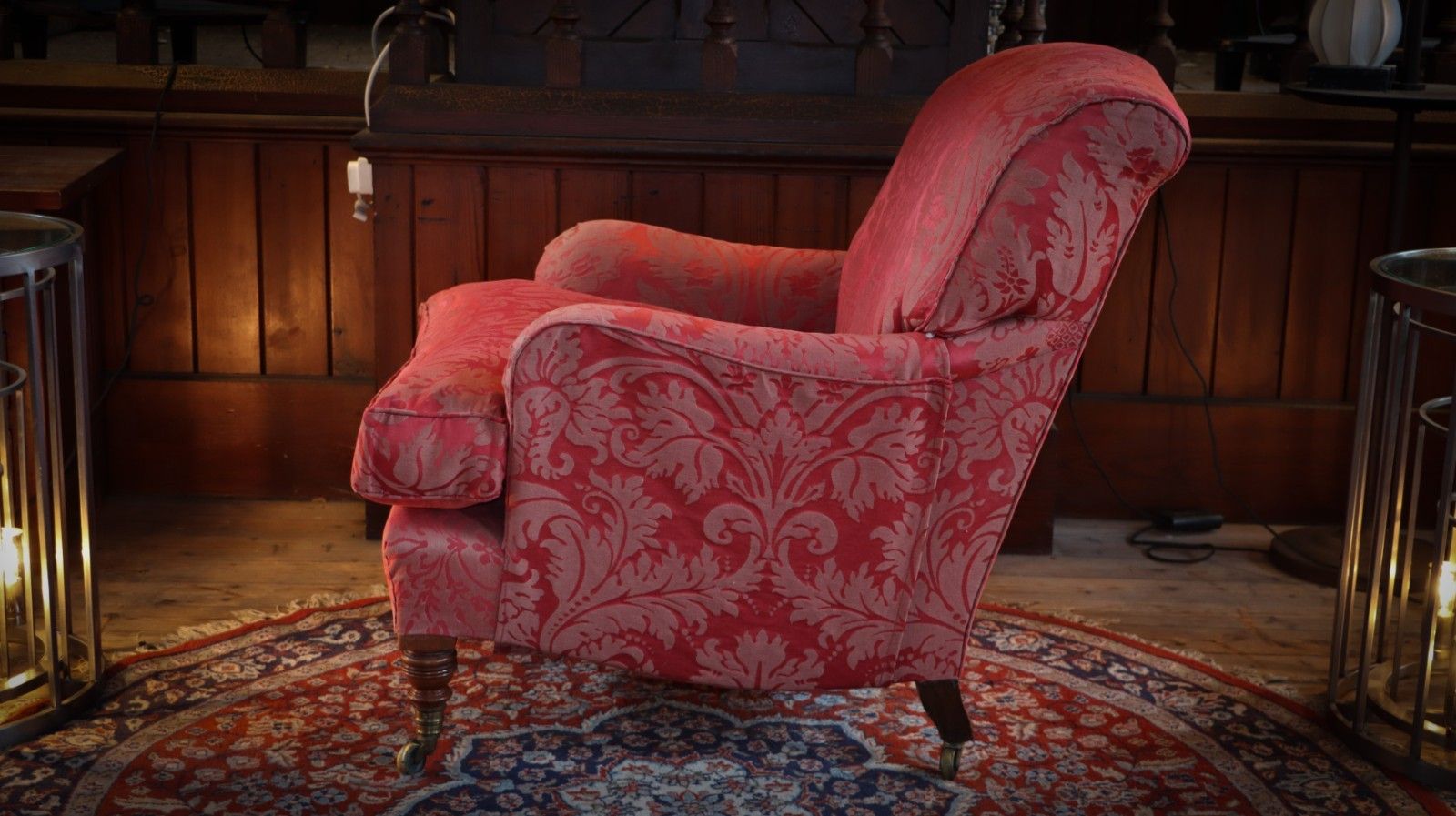 Howard & Sons Bridgewater Armchair In Damask Fabric photo buy