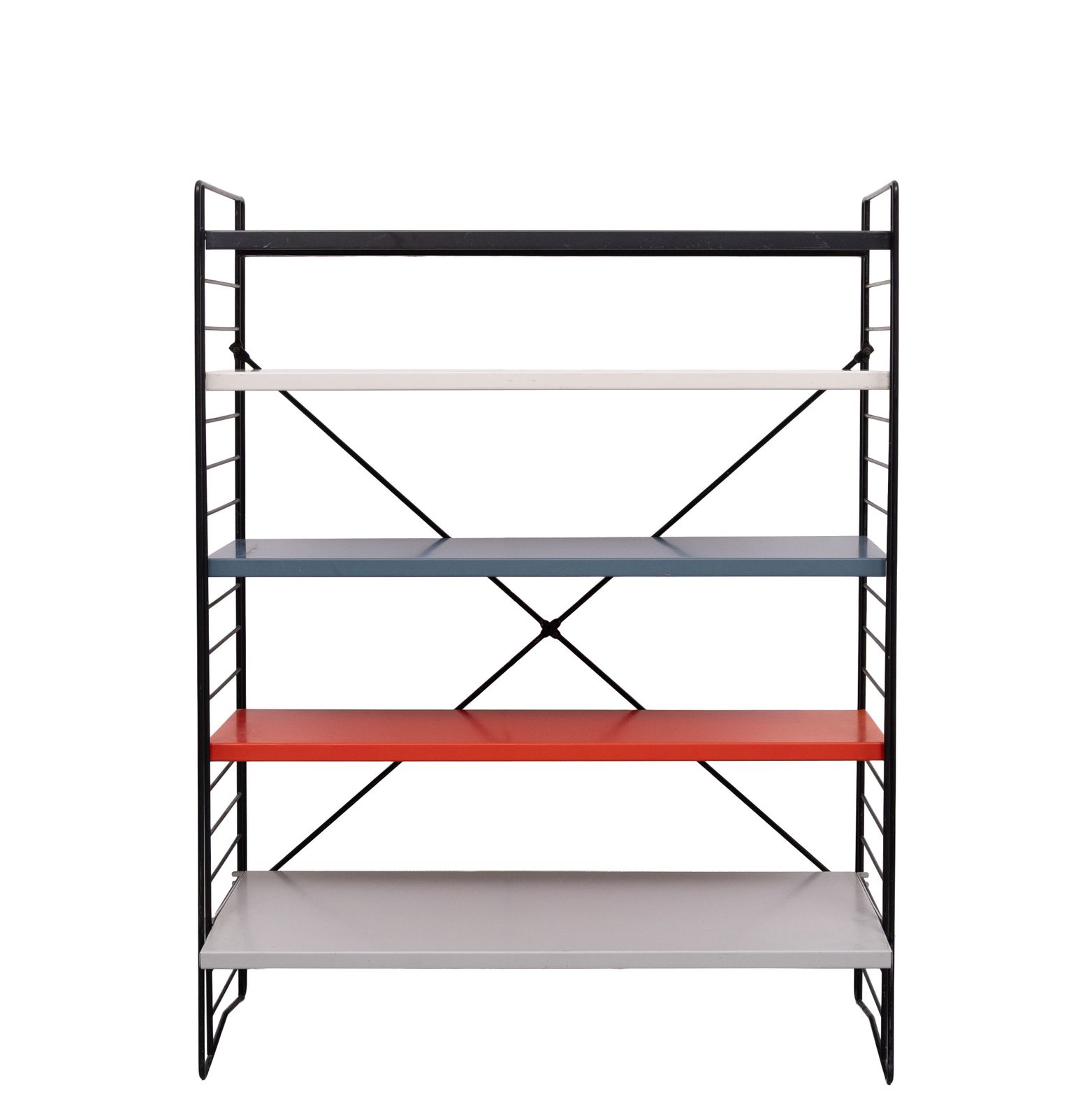 photo furniture Tomado Free Standing Metal Colored Racks 1960s Holland