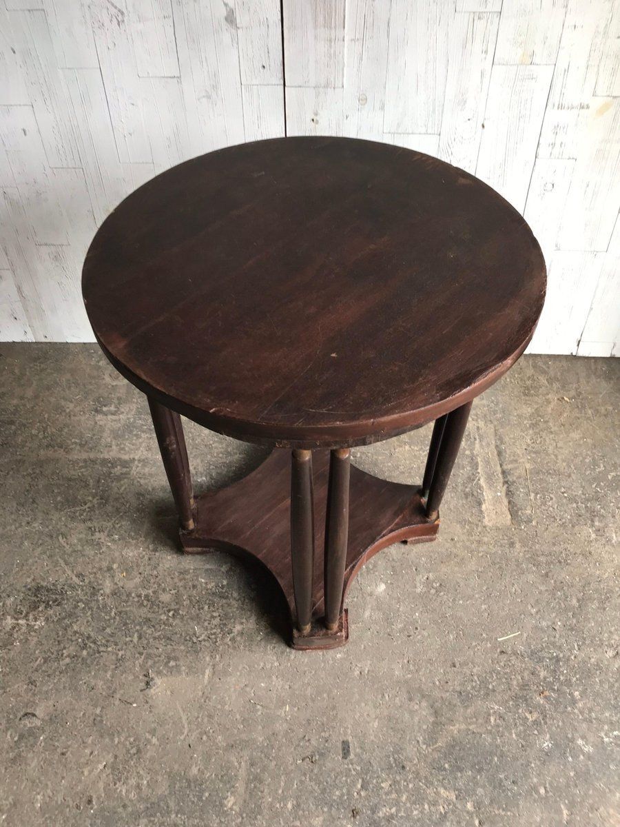 Art Nouveau Mahogany Side Table, 1920s photo furniture