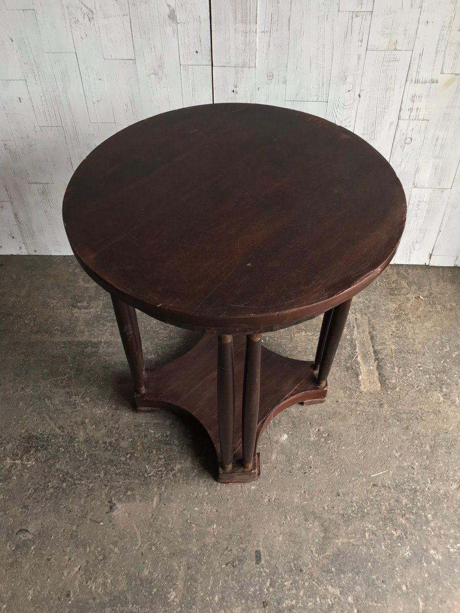 Art Nouveau Mahogany Side Table, 1920s photo Furniture