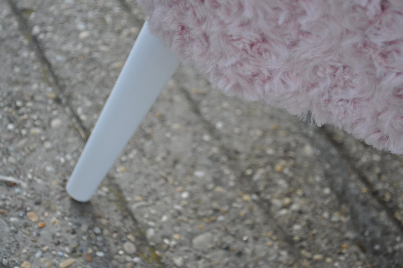 Set Of Pink Faux Fur Cocktail Chairs photo vintage
