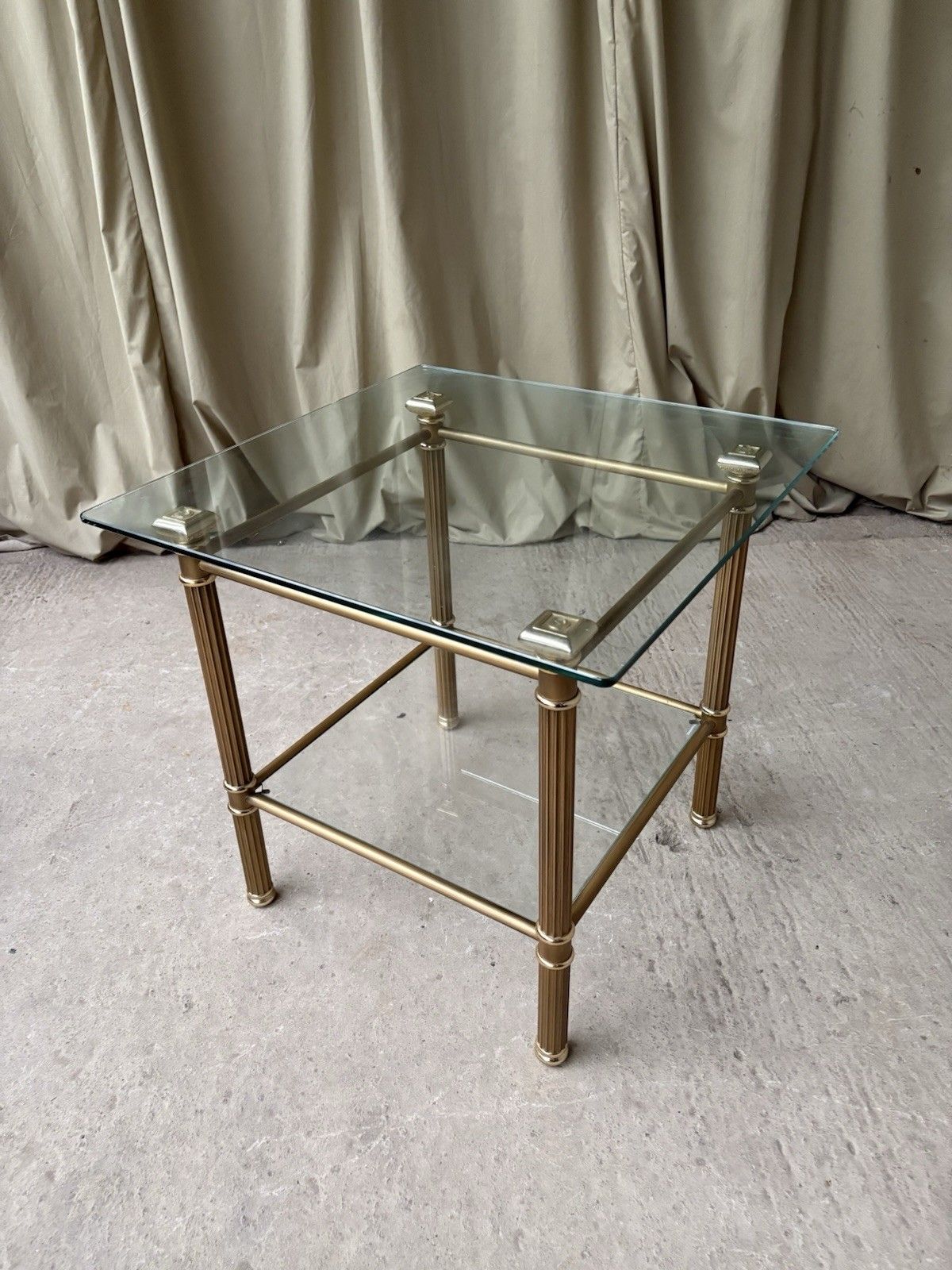 Vtg Late Mid Century Hollywood Regency Style Side Table Italian Retro R1062 photo Furniture