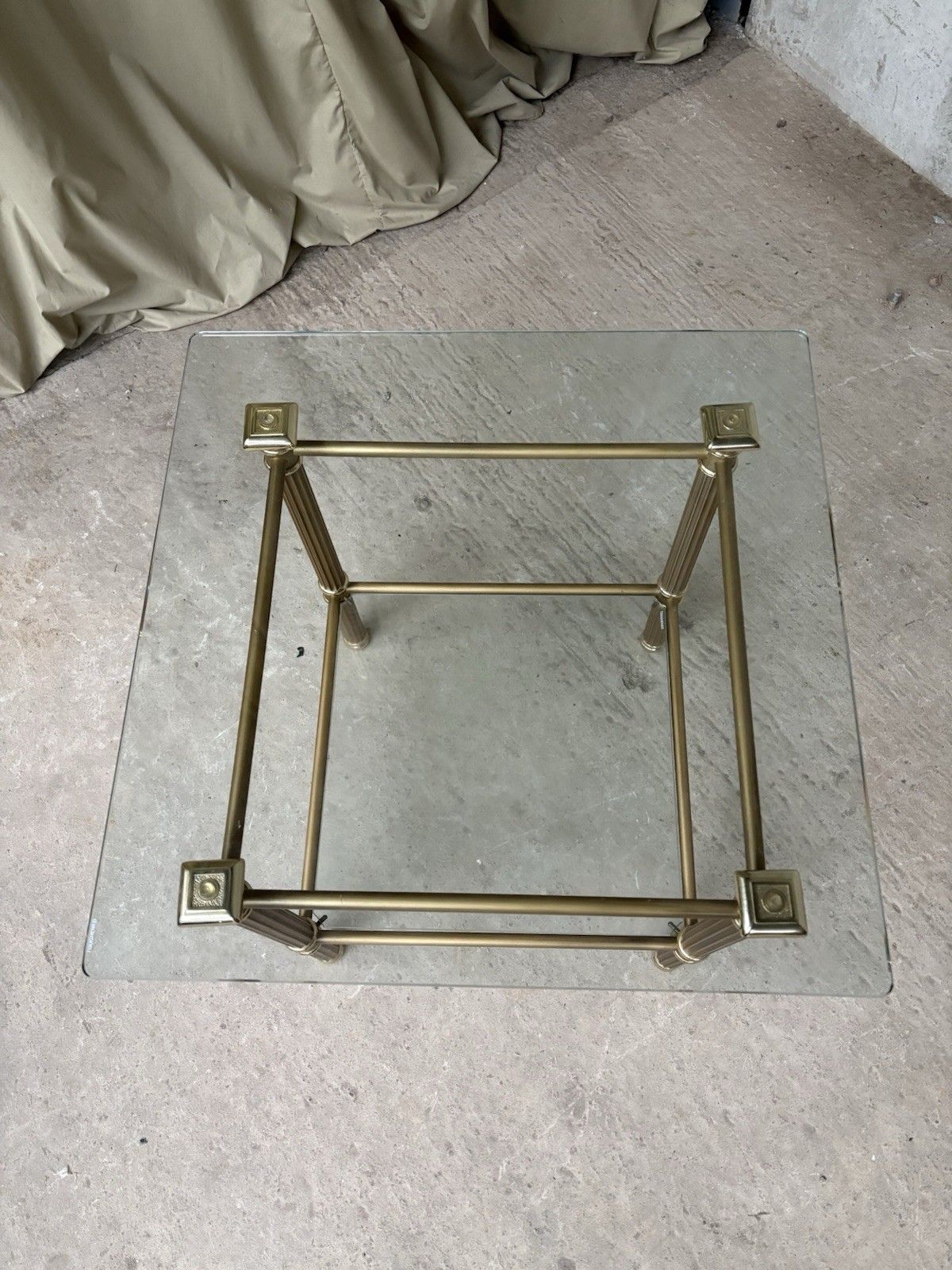 Vtg Late Mid Century Hollywood Regency Style Side Table Italian Retro R1062 photo vintage