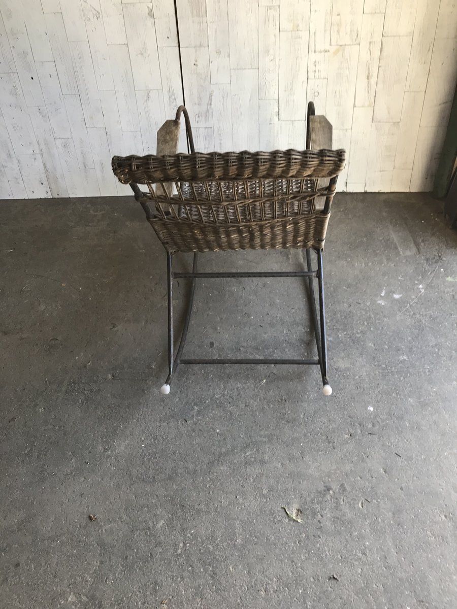 Mid Century Bentwood And Steel Rocking Chair, 1960s photo buy
