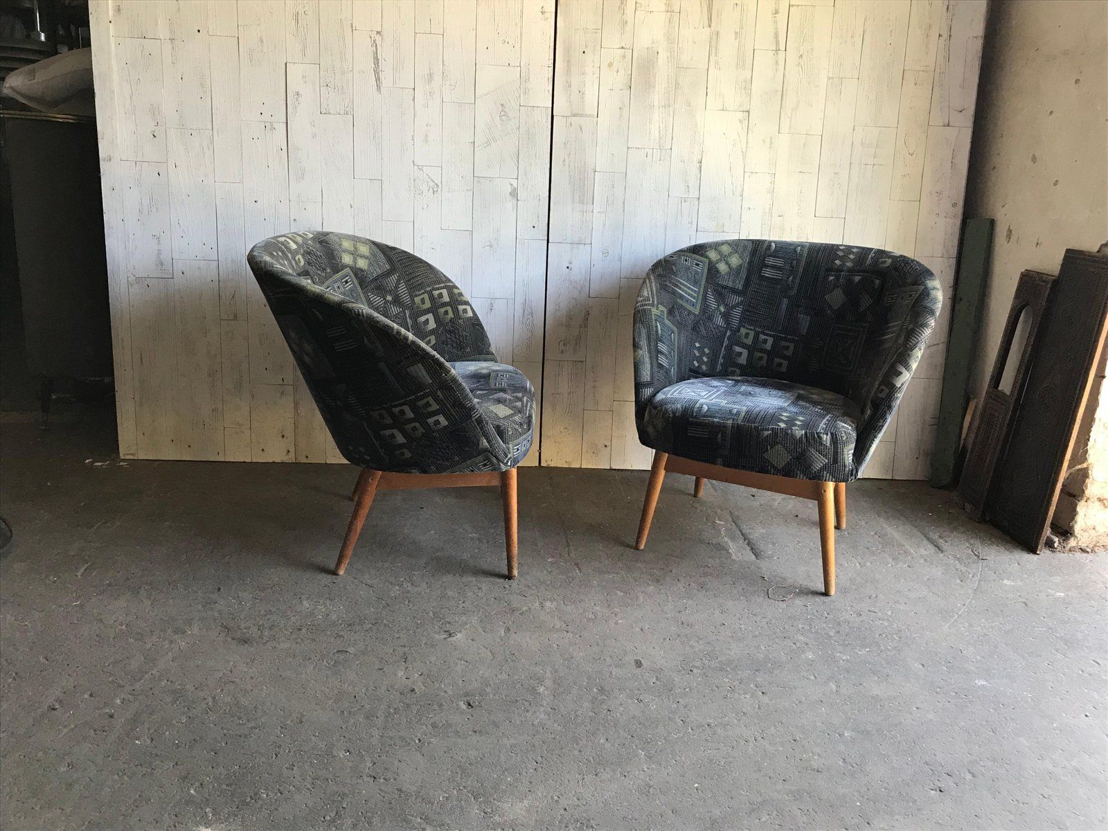 Set Of Mid Century Lacquered Lounge Chairs From Arts & Crafts Company, 1960s photo Furniture