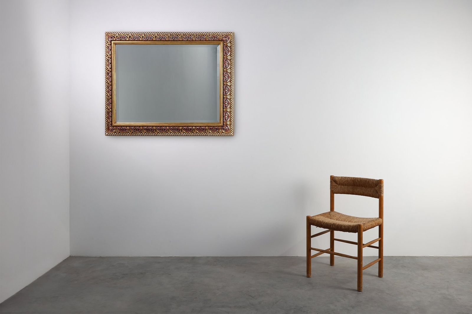 Baroque Revival Firenze Mirror In Carved Wood, Italy, 1960s photo for sale