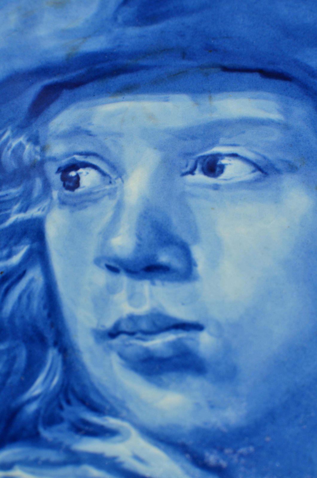 Porcelain Wall Plate After Michael Sweerts' Portrait Of A Young Boy With A Hat 1950's photo Art
