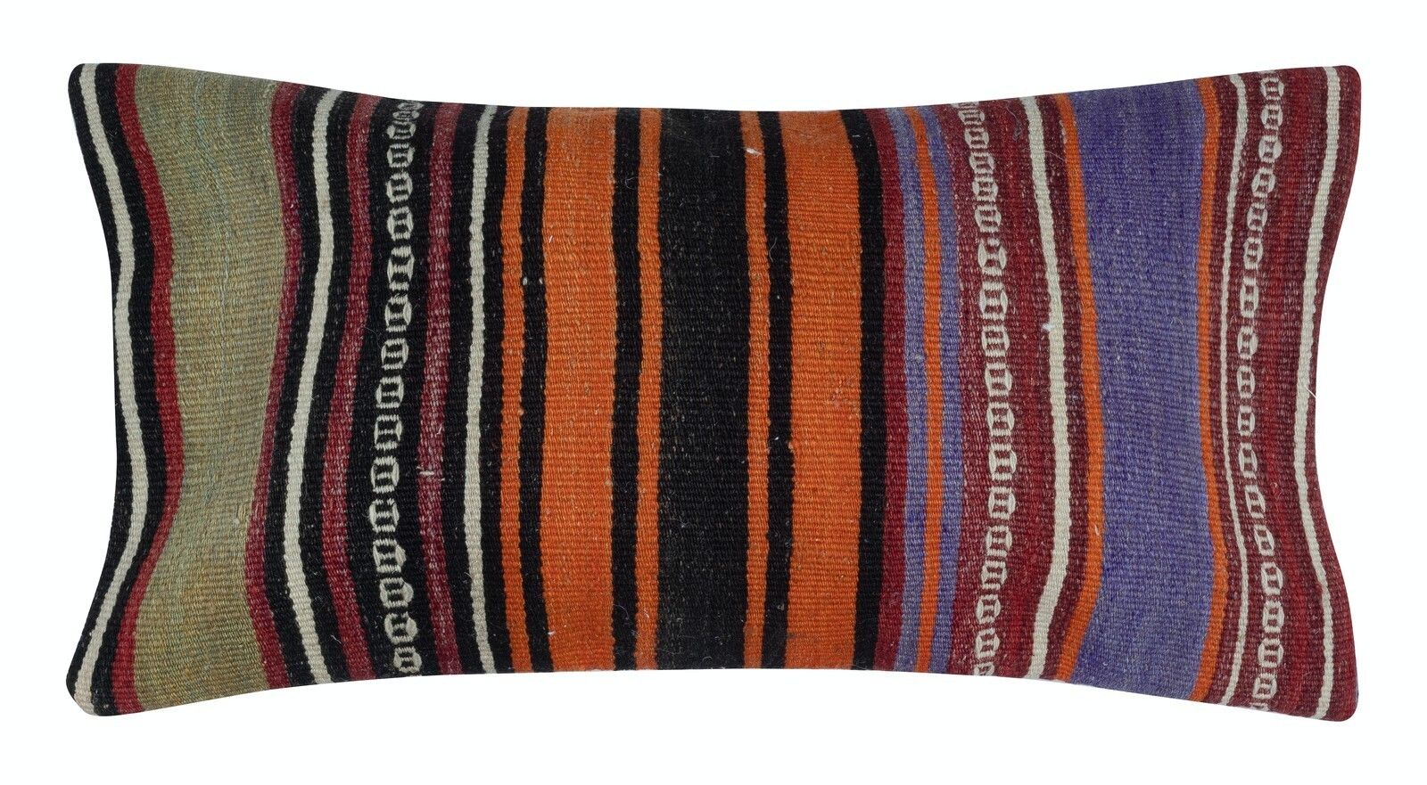 14"X26" Set Of 2   Handwoven Cushion Covers. A Pair Of Kilim Lumbar Pillows photo for sale