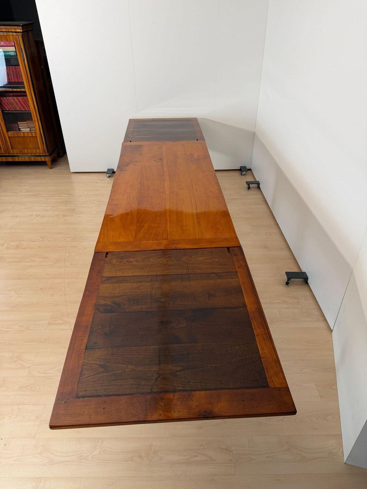 Biedermeier Expandable Table, Cherry Wood, Chestnut, France, Circa 1820 photo vinterior