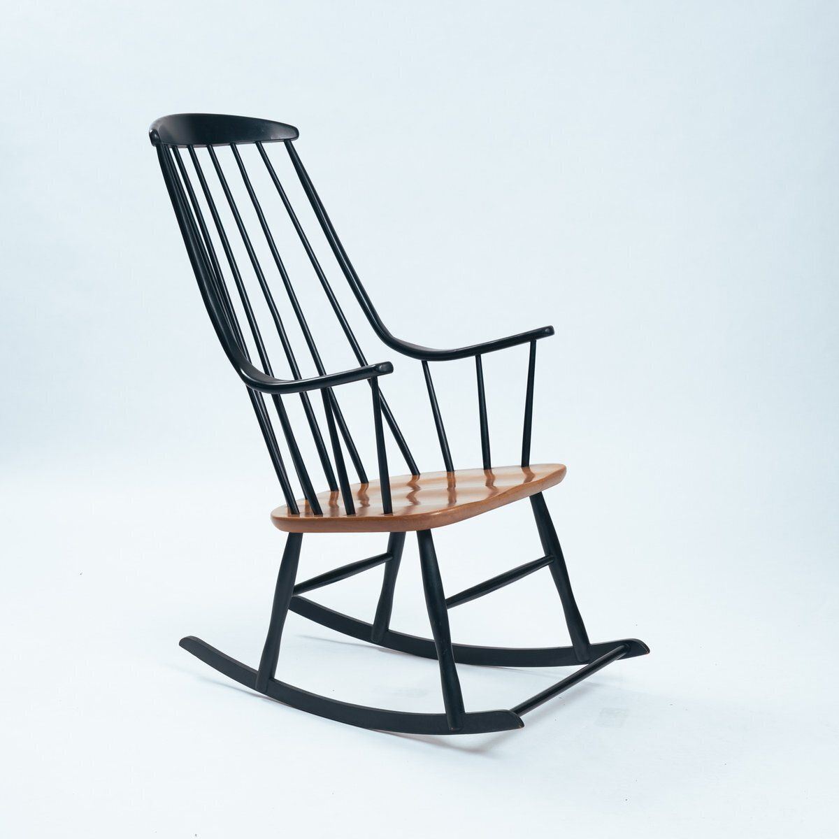 Midcentury Modern Danish Rocking Chair By Lena Larsson Grandessa, 1950s photo furniture