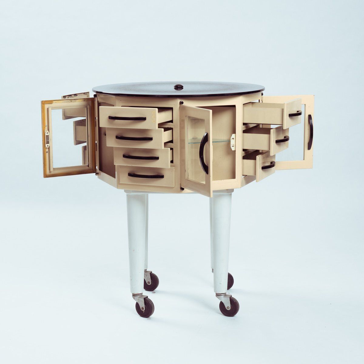 Industrial Turnable Dental Cabinet By Leon Martin, 1950s photo Furniture
