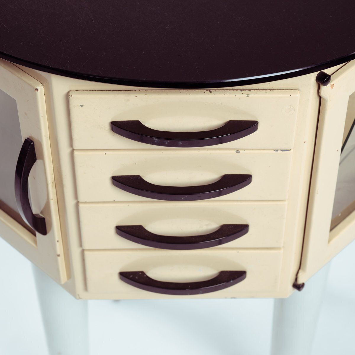 Furniture Industrial Turnable Dental Cabinet By Leon Martin, 1950s photo