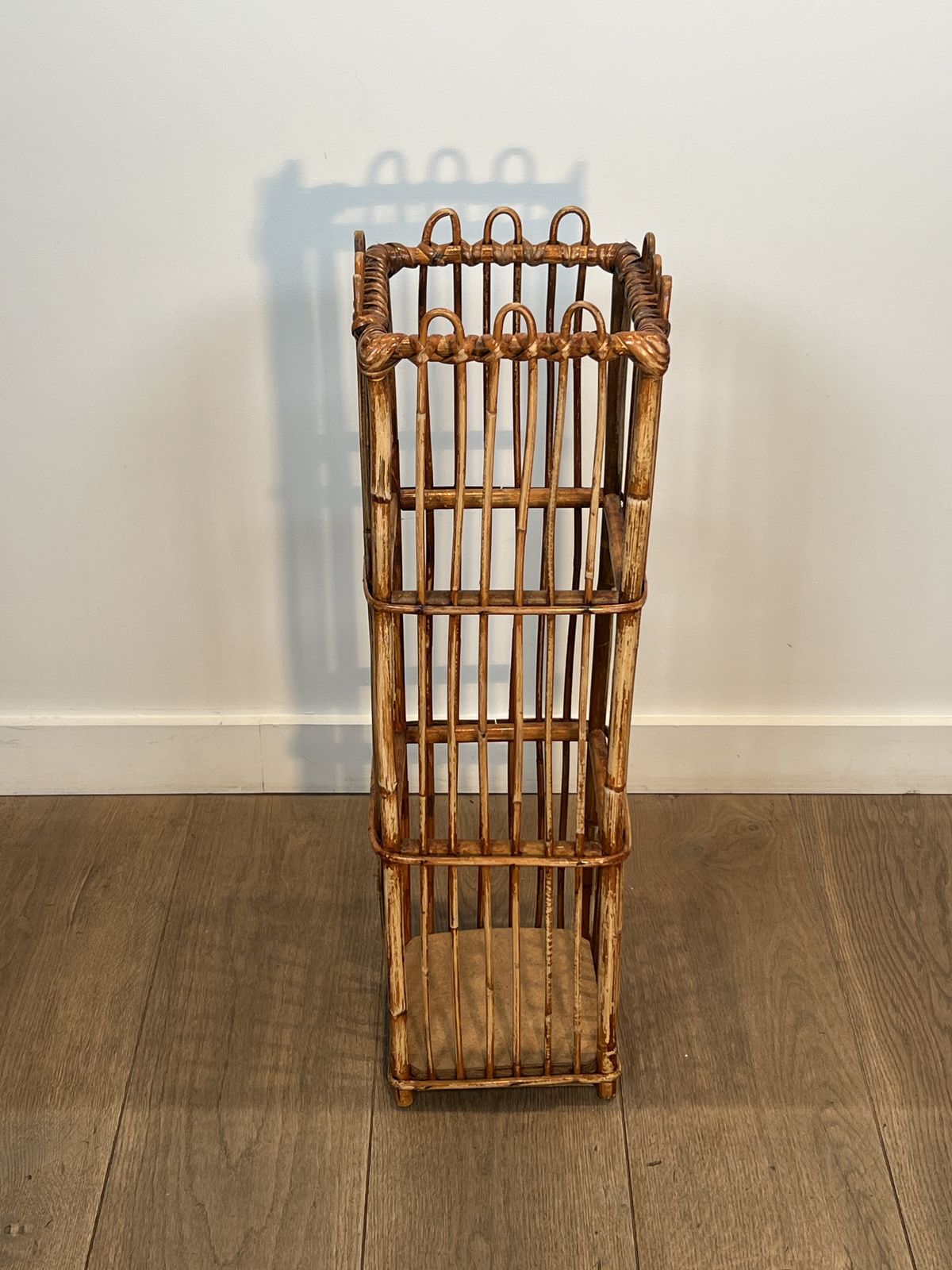 Rattan Umbrella Stand, 1970s, Vintage photo 380.0