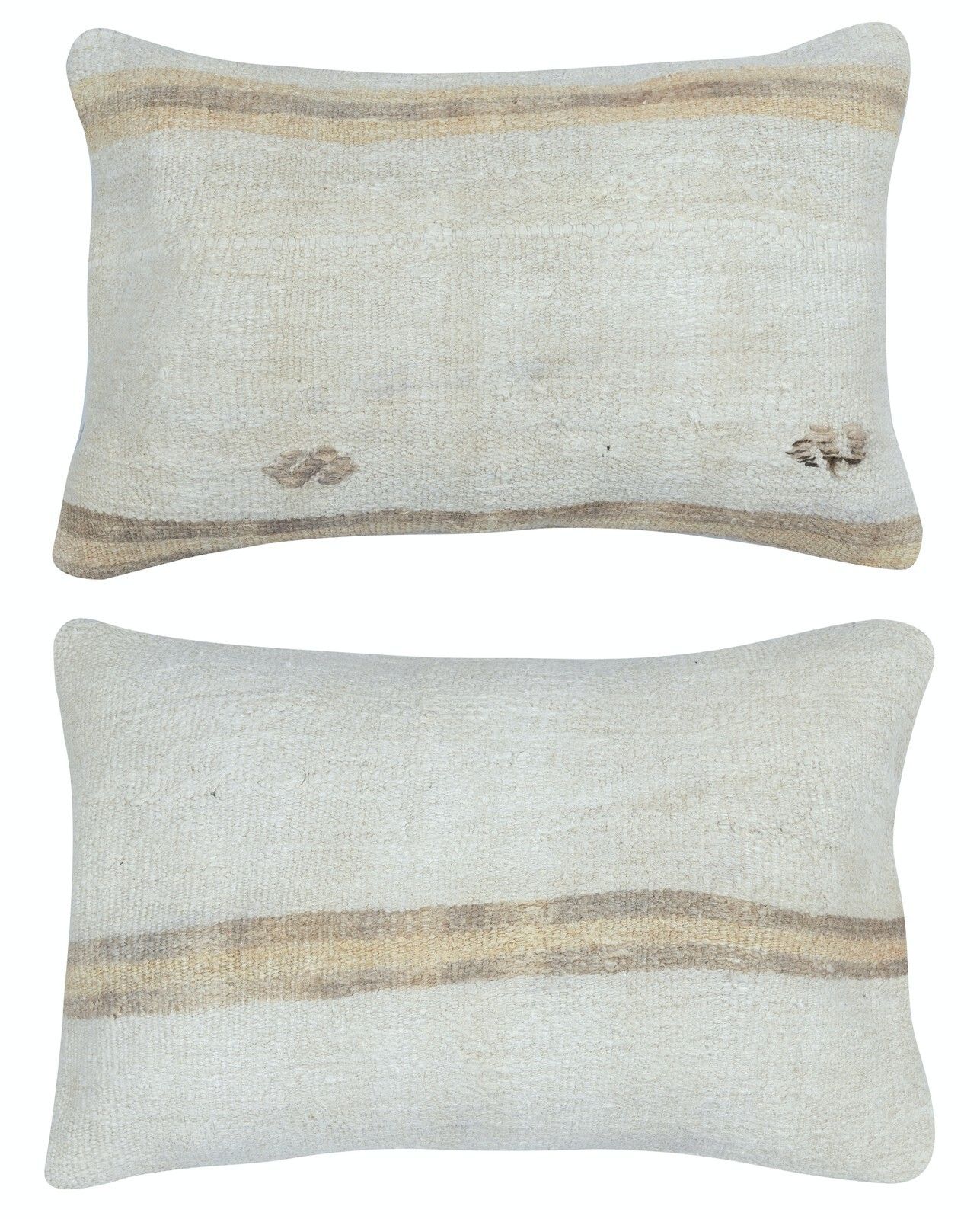 16"X24" Set Of 2   Handwoven Cushion Covers. Turkish Kilim Throw Pillows
