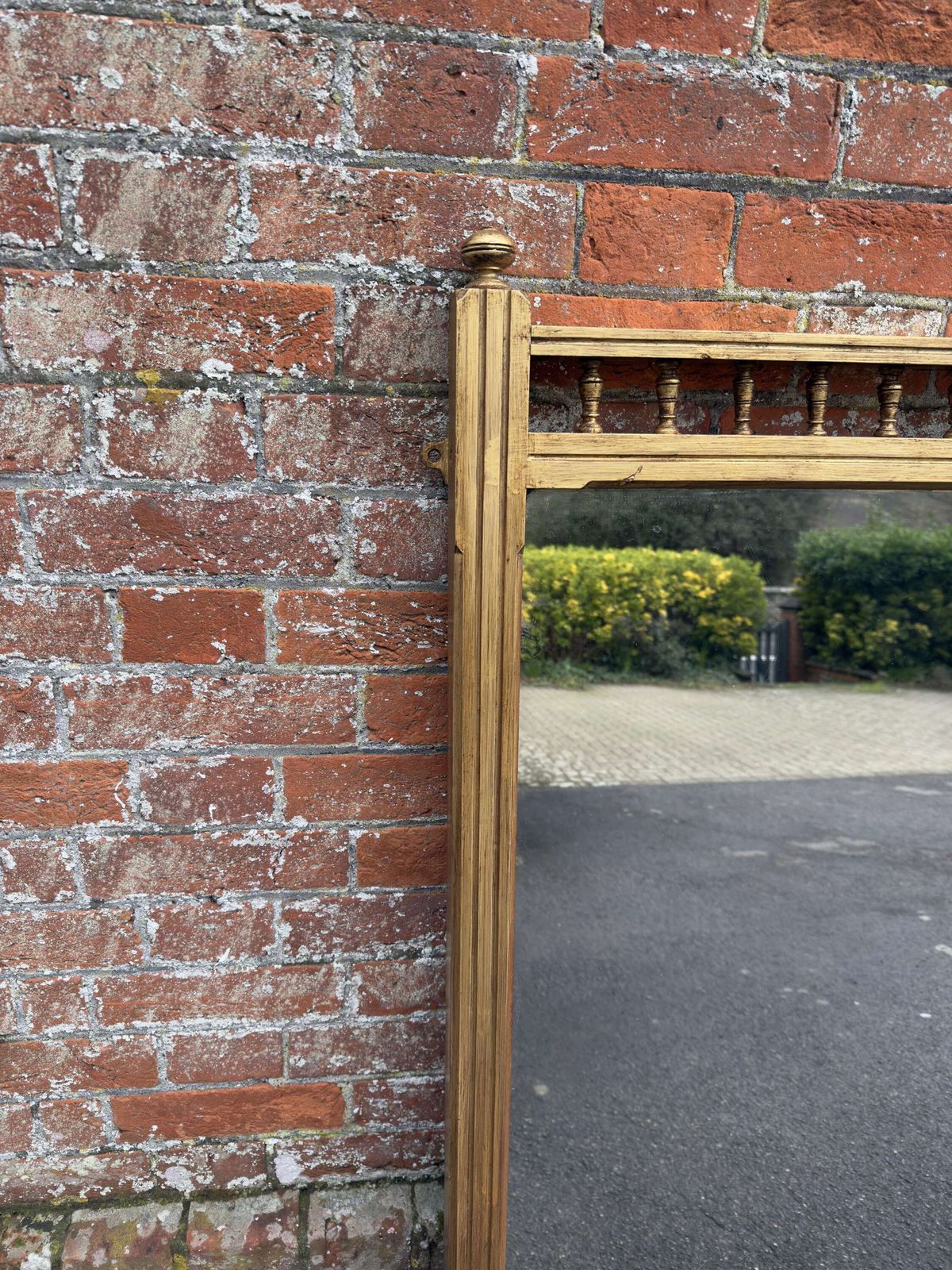 A Wonderful Large Antique English 19th C Gilt Overmantle Mirror. photo Home Decor