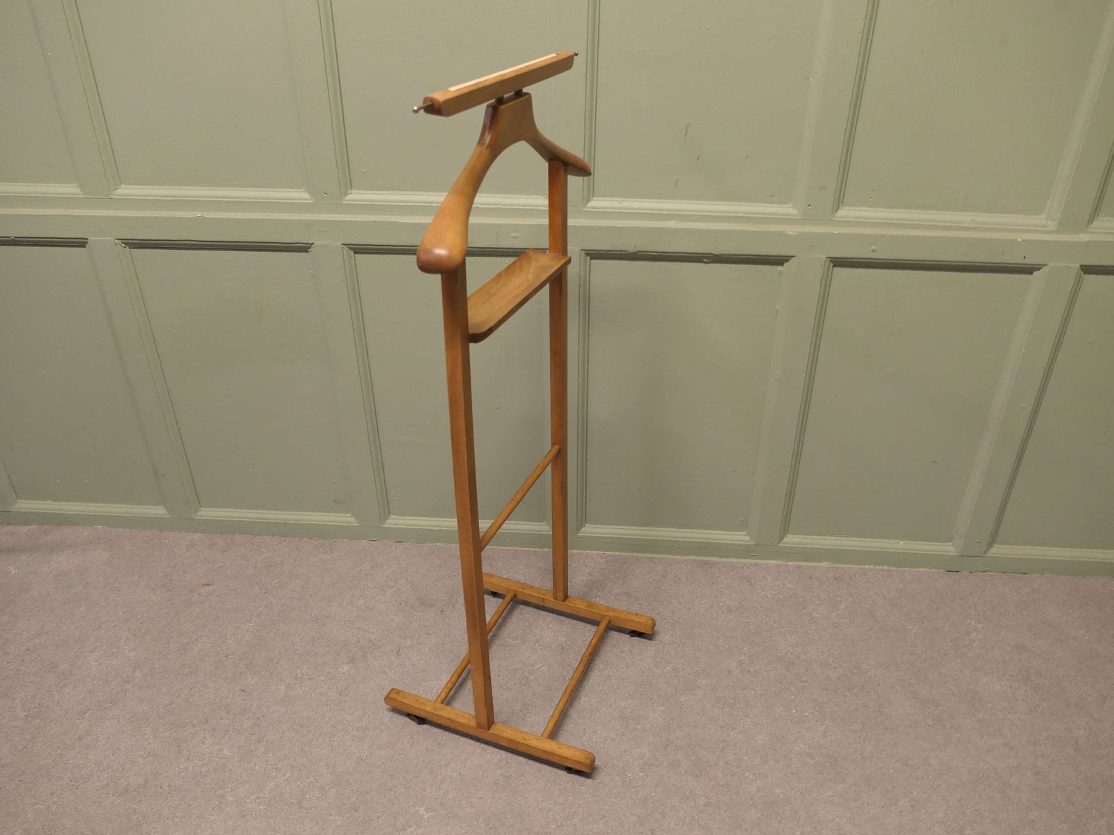 Good Sturdy Art Deco Gentleman’s Floor Standing Valet Or Suit Hanger A Very Useful Piece photo for sale