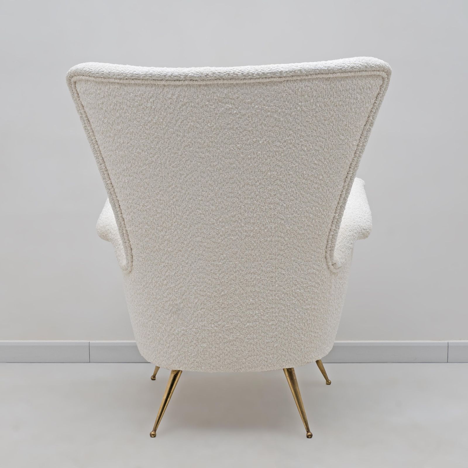Gio Ponti Art Dèco Italian Lounge Armchair From Hotel Bristol Merano, 50s photo vintage