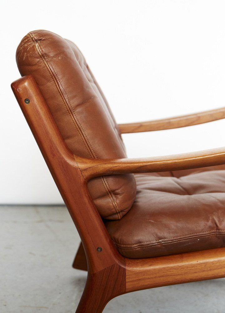 Modern Mid Century Senator Rocking Chair By Ole Wanscher For Cado, 1960s photo vintage