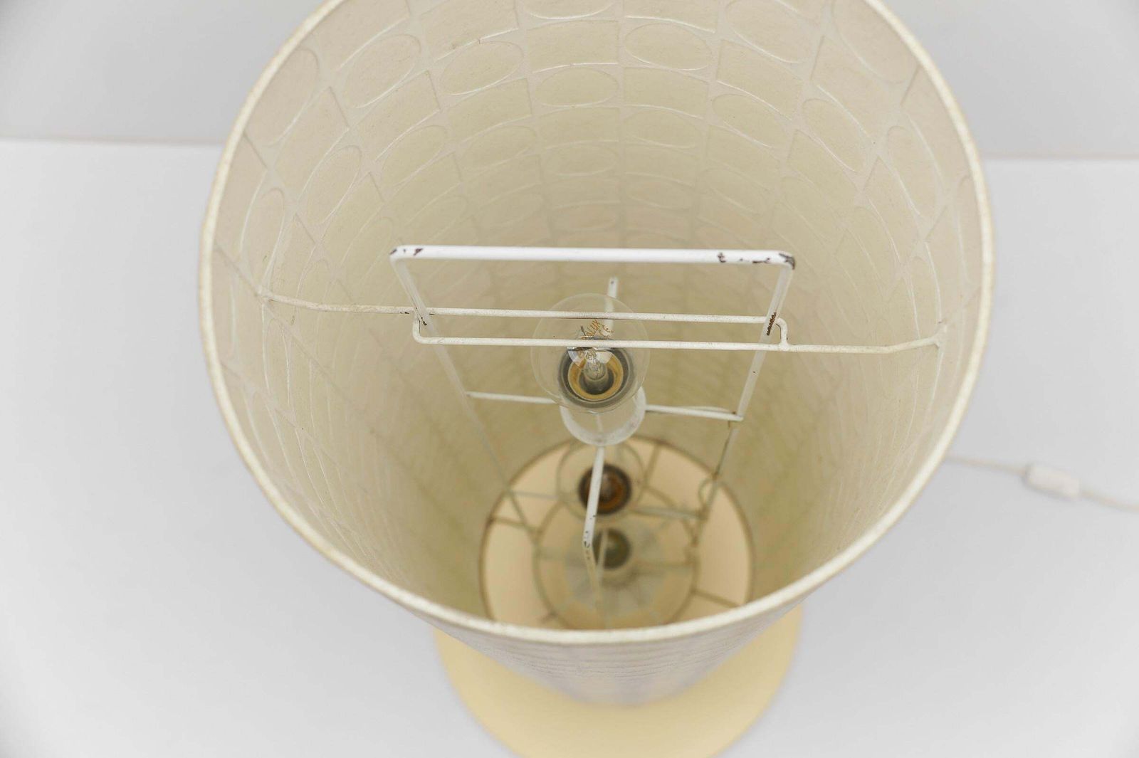 photo for sale Lovely Geometric Cocoon Floor Lamp By Goldkant Leuchten, 1960s Germany
