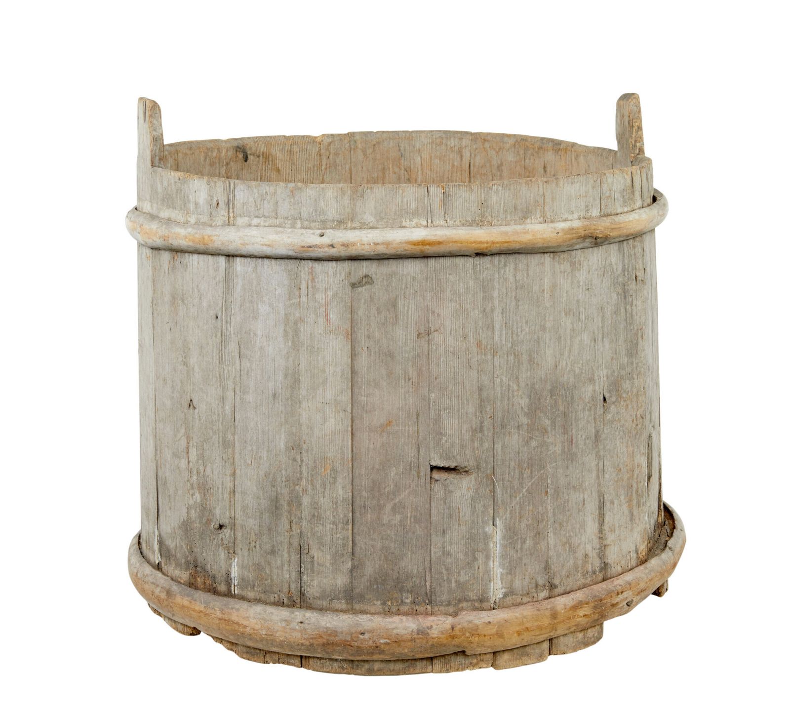 Large 19th Century Scandinavian Pine Storage Barrel photo 1815.0