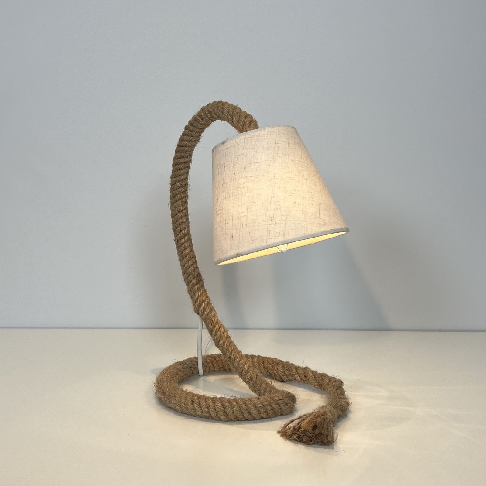 Rope Lamp In The Style Of Adrien Audoux And Frida Minet (Audoux Minet) photo furniture