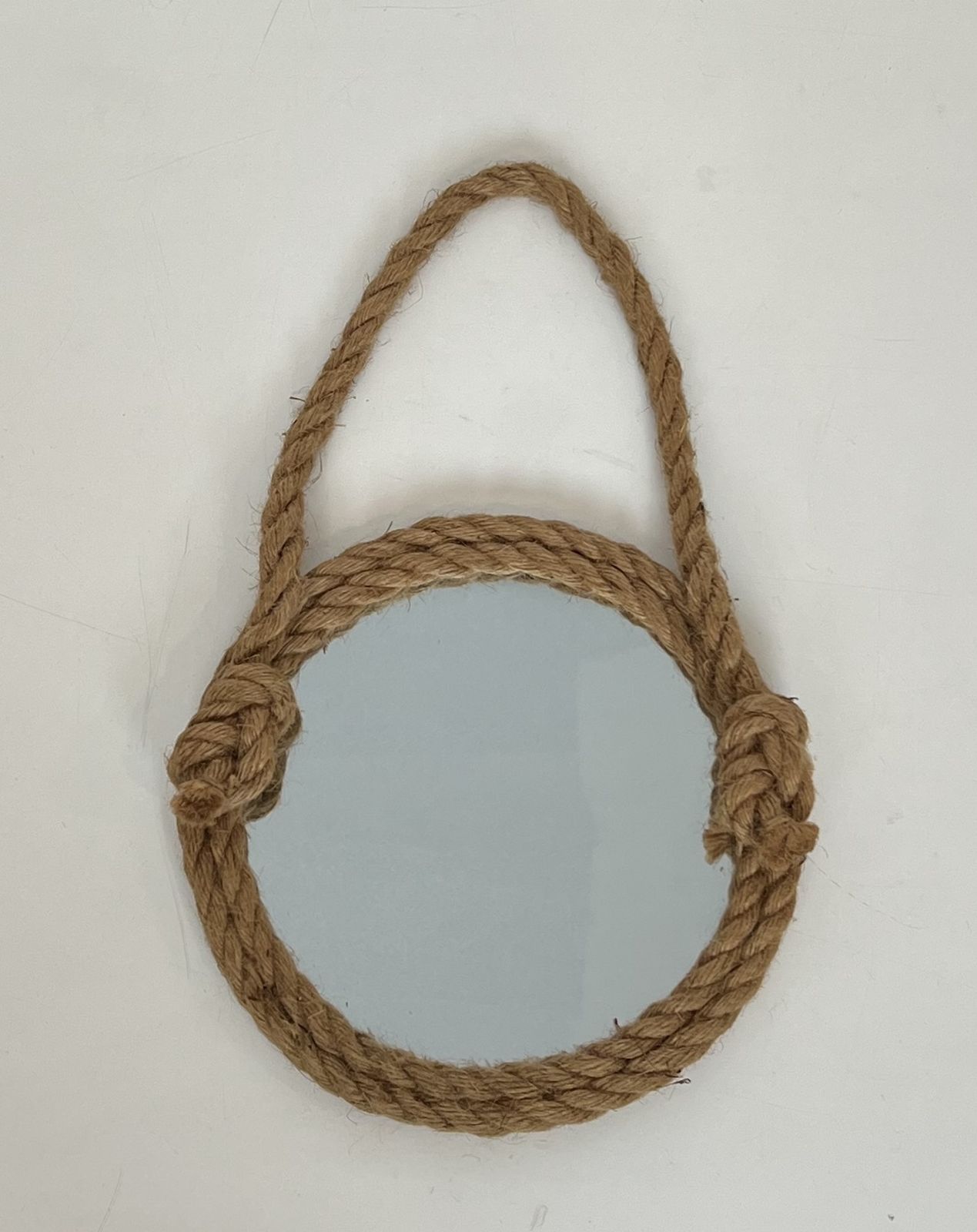 Round Rope Mirror In The Style Of Audoux Minet