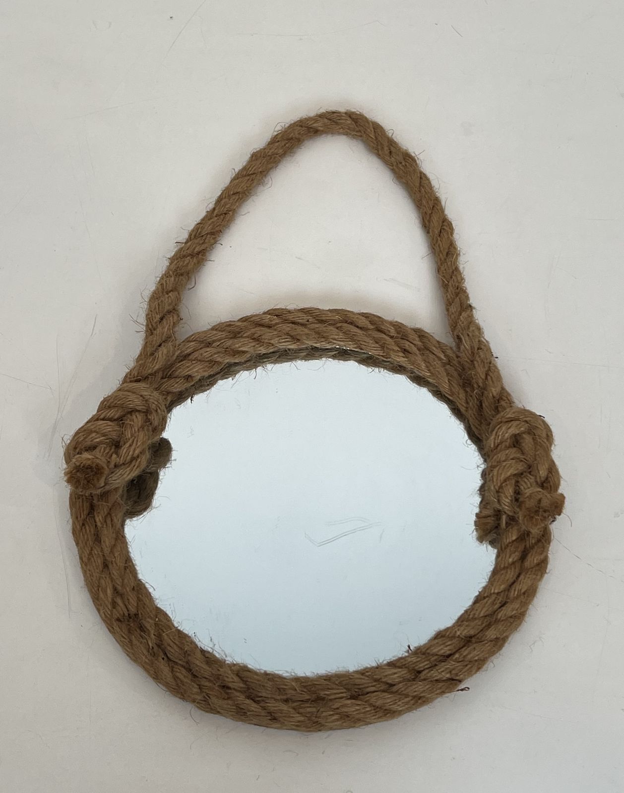 Round Rope Mirror In The Style Of Audoux Minet photo Home Decor