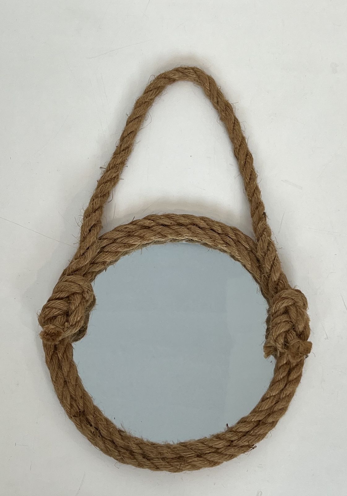 Home Decor Round Rope Mirror In The Style Of Audoux Minet photo