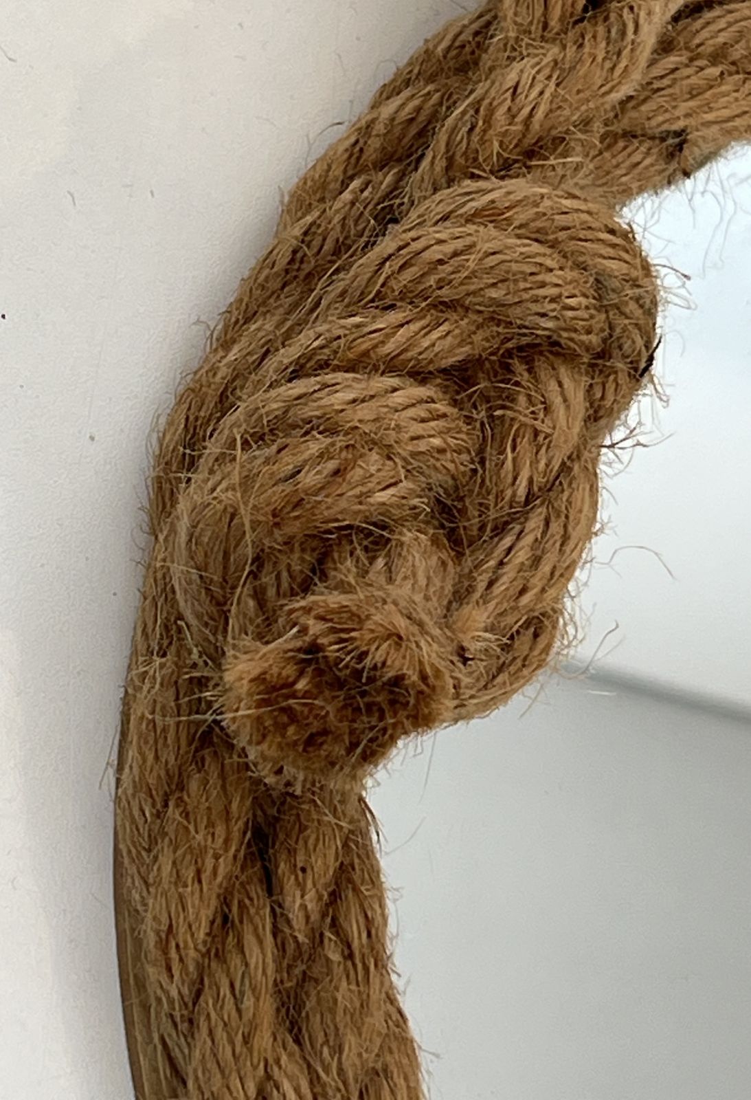 980.0 Round Rope Mirror In The Style Of Audoux Minet photo