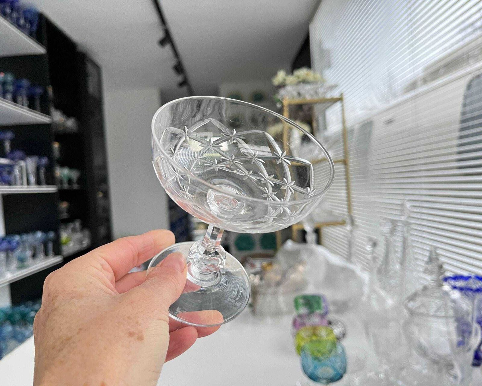 Val Saint Lambert Champagne Coupe | 5 Stuks | Belgisch Geslepen Kristal. photo Woonaccessoires