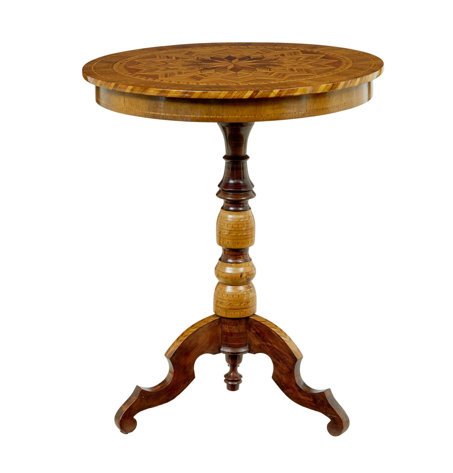 19th Century Italian Inlaid Walnut Sorrento Table photo buy