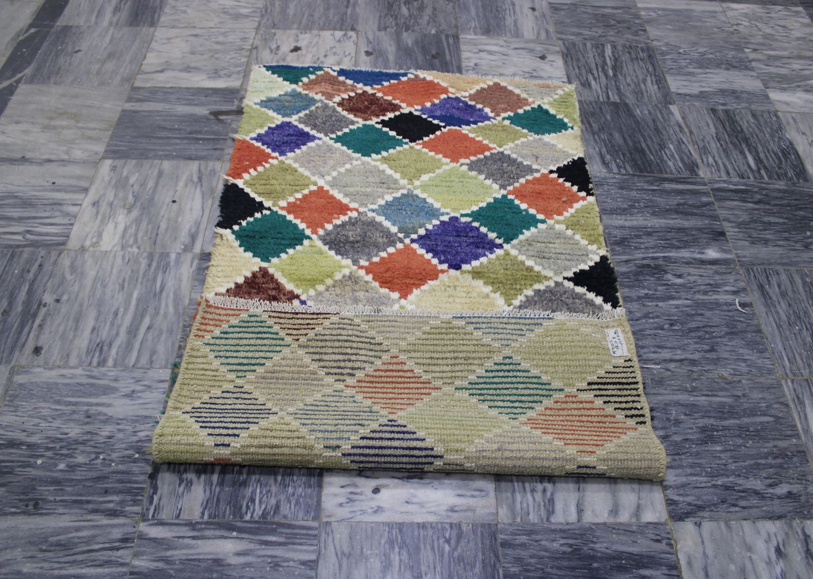 3x5 Hand Knotted Modern Gabbeh Multicolor Area Rug photo vintage