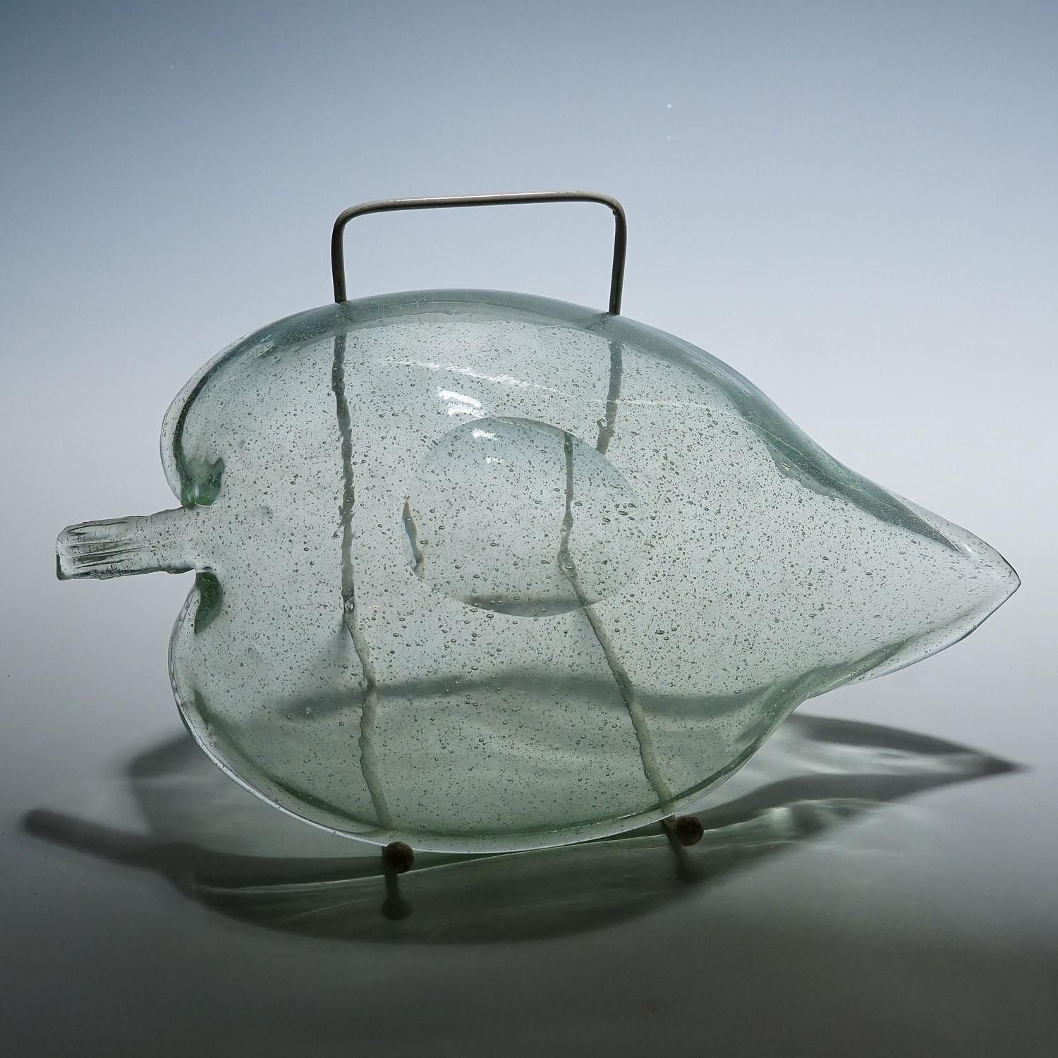 photo furniture Rare Art Glass Bowl By Tyra Lundgren For Venini, Murano 1937