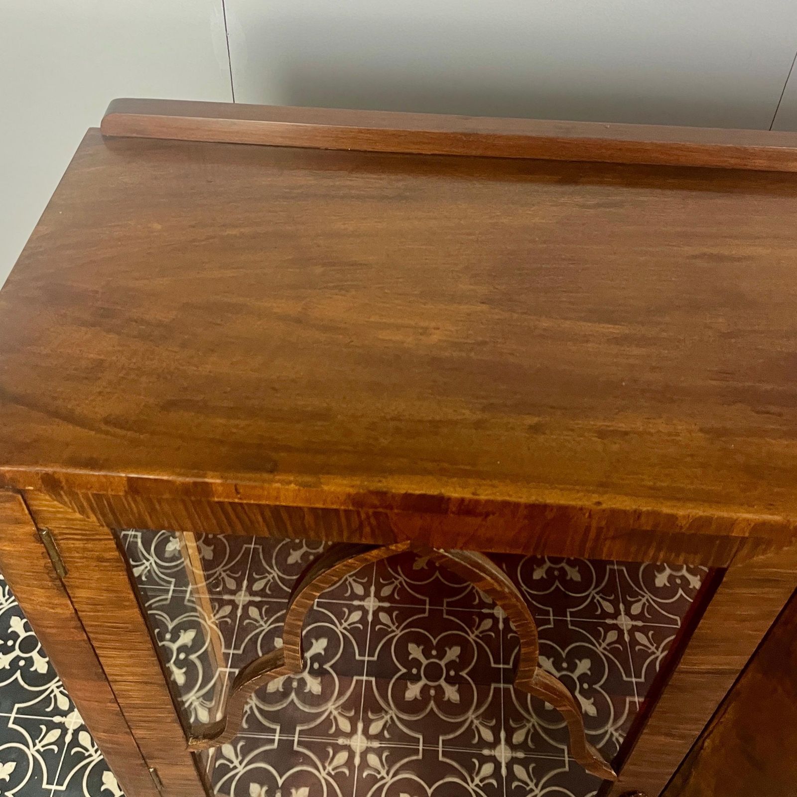 1930’s Walnut Art Deco Vintage Cocktail Cabinet photo Furniture