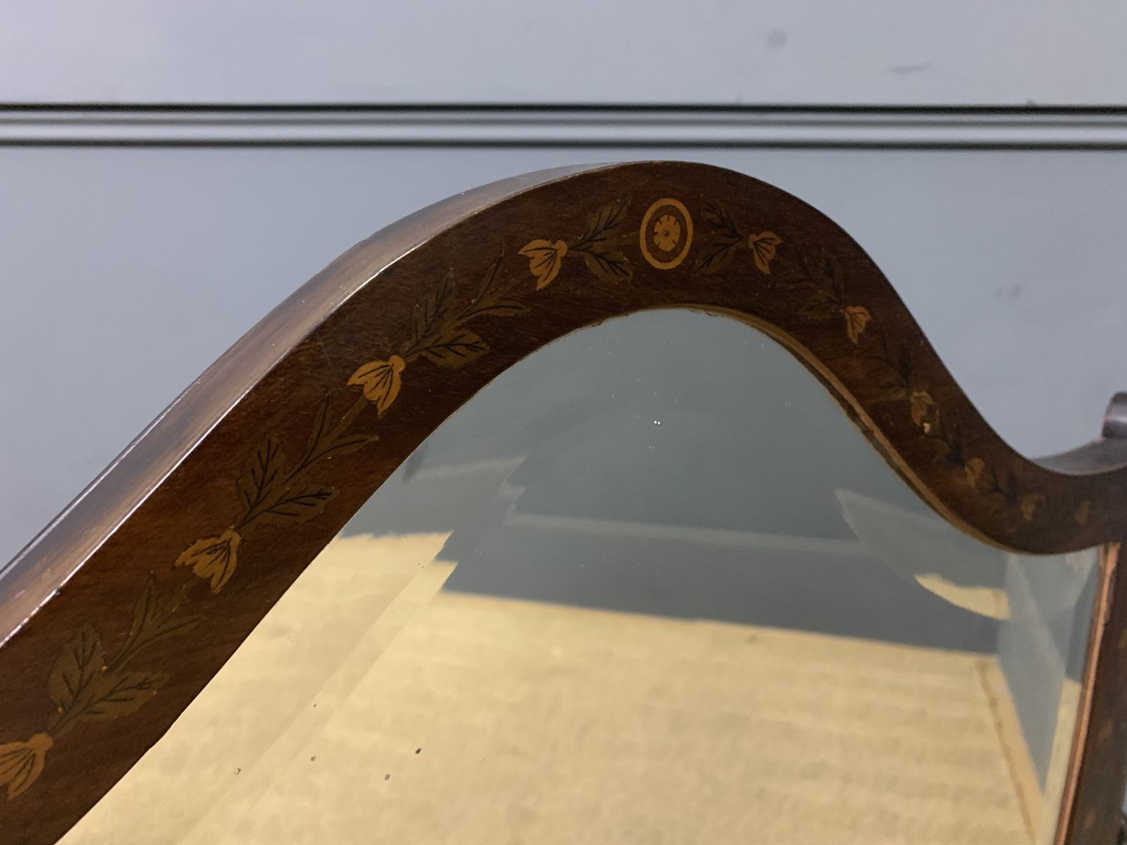 photo furniture Large Scale Georgian Inlaid Toilet Mirror