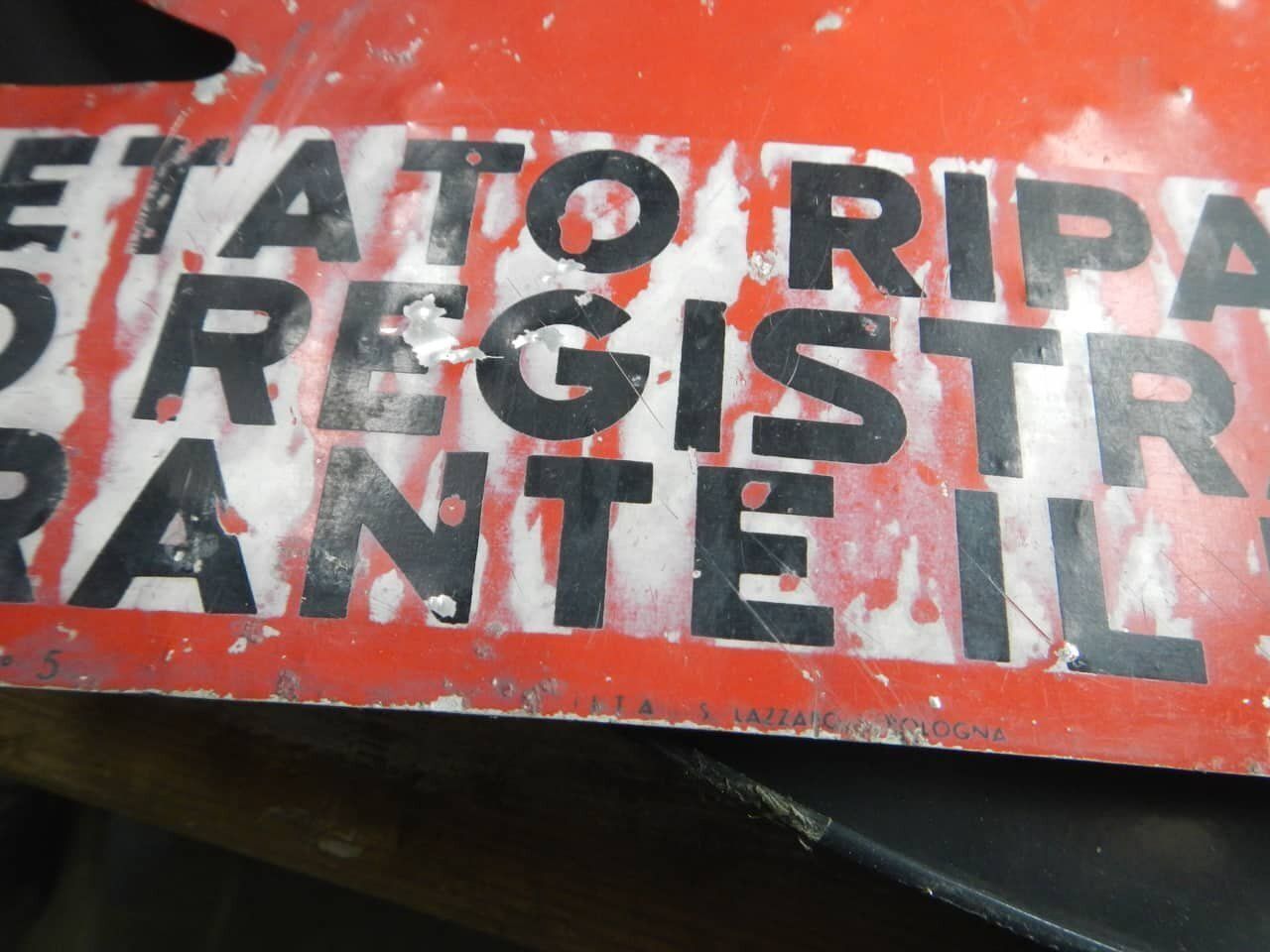 Sign Prohibiting The Repair Of Machinery, 1950 photo buy