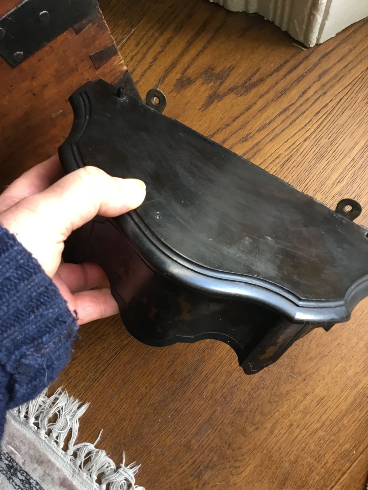 Late Georgian Tortoiseshell And Ebony Bracket Shelf Clocks Etc photo 225.0