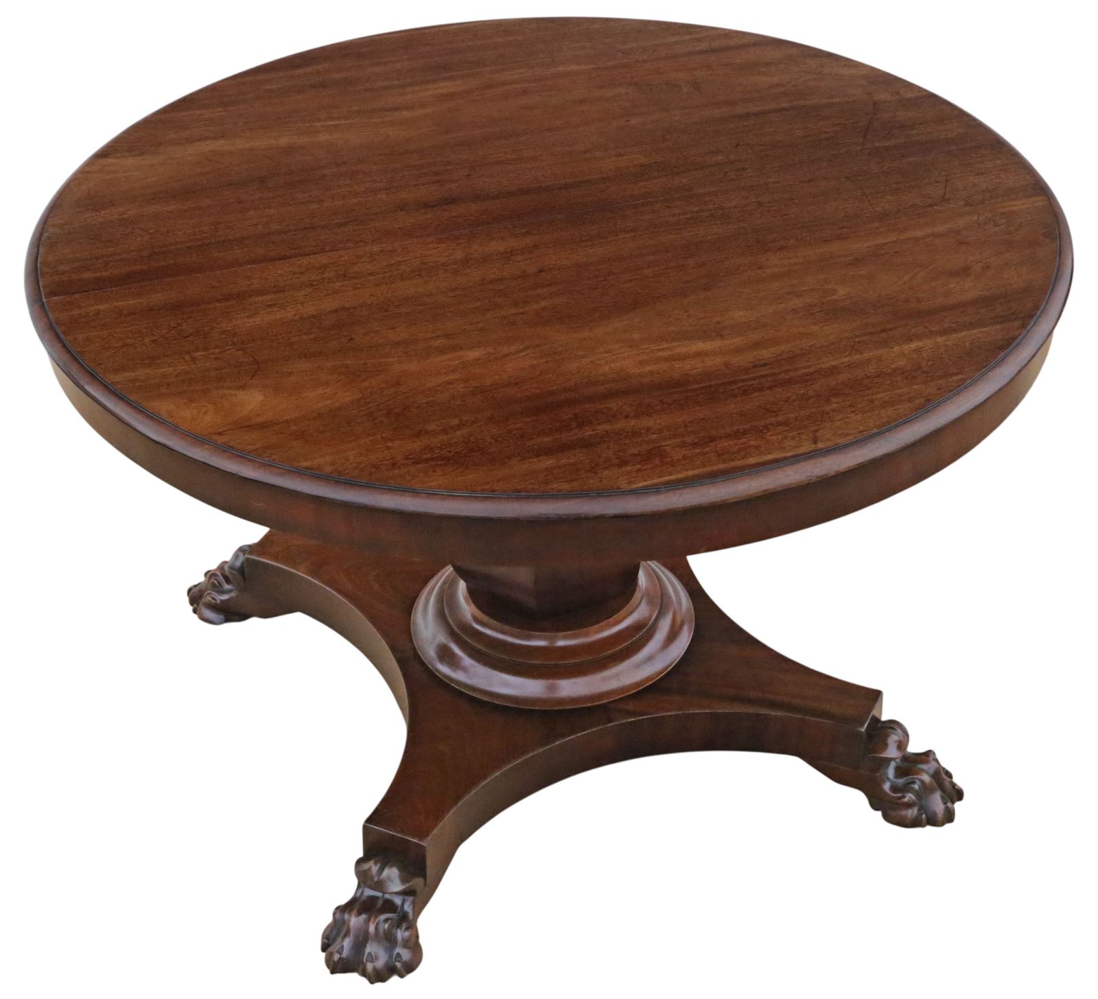 Antique Large William IV Mahogany Extending Dining Table – Fine Quality Single Pedestal photo furniture