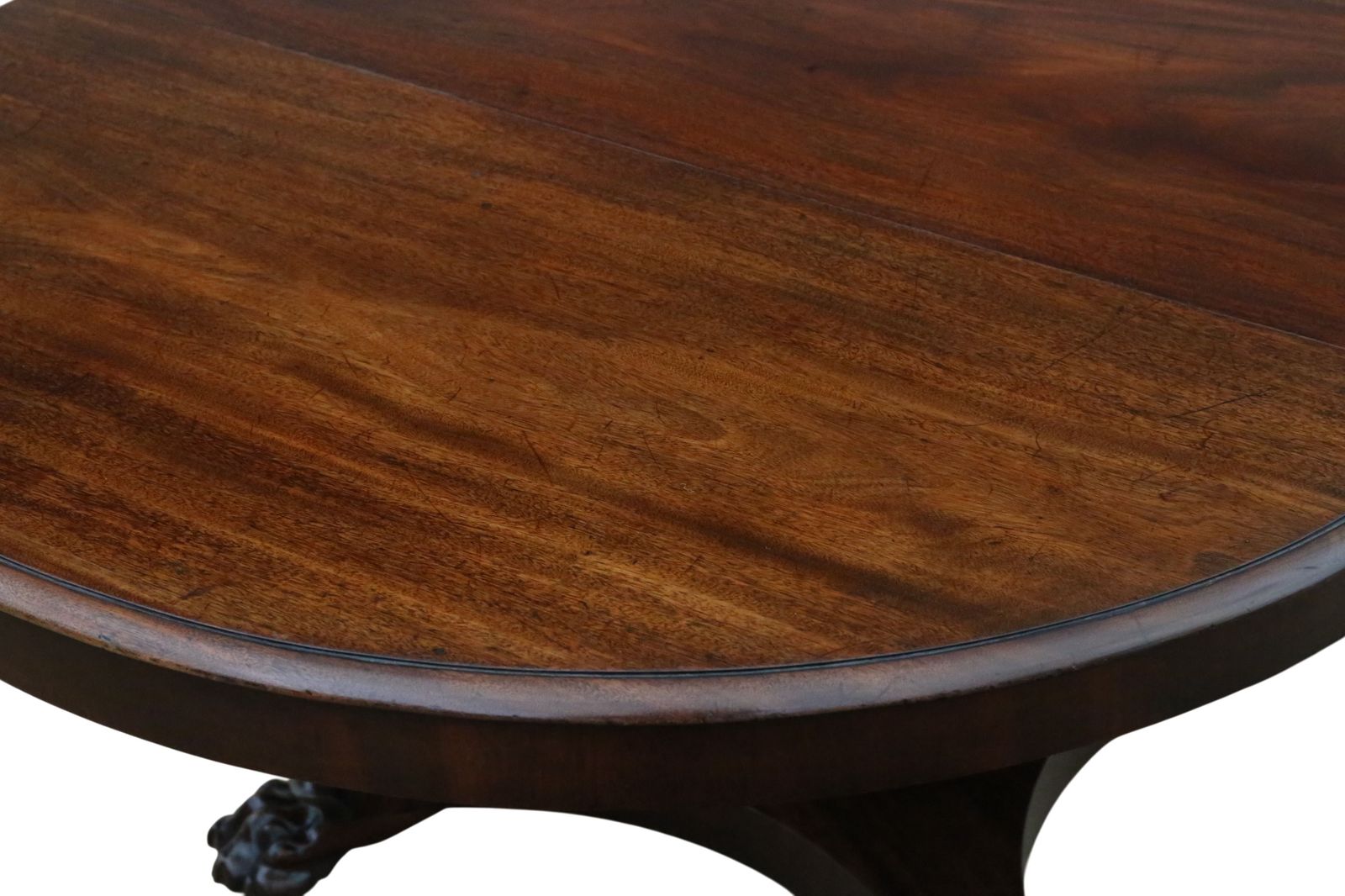 Antique Large William IV Mahogany Extending Dining Table – Fine Quality Single Pedestal photo 3495.0