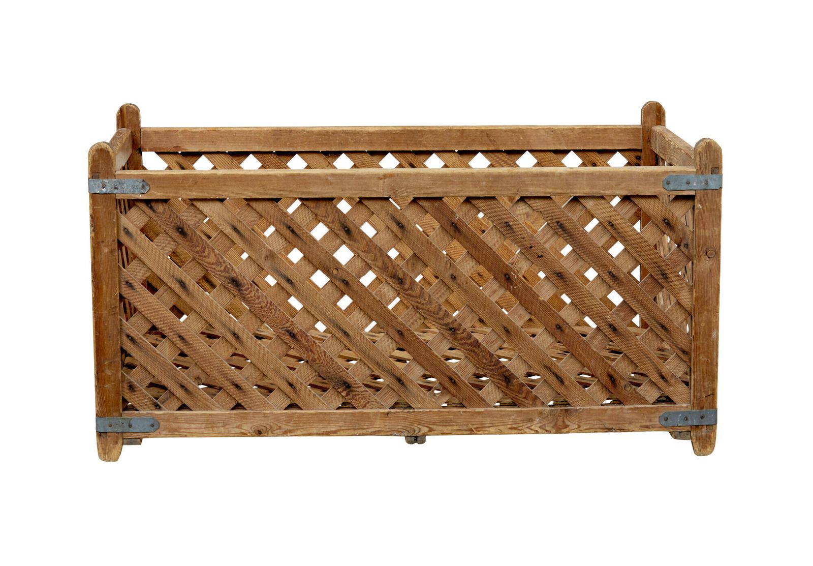 19th Century Scandinavian Pine Log Basket photo buy