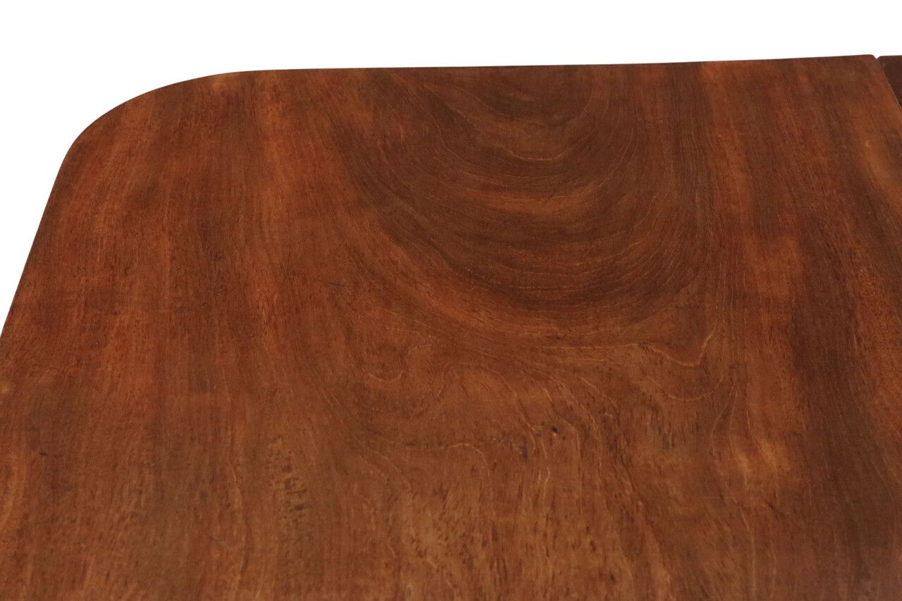 Antique 19th Century Georgian Mahogany Extending Dining Table – Large Twin Pedestal photo vinterior