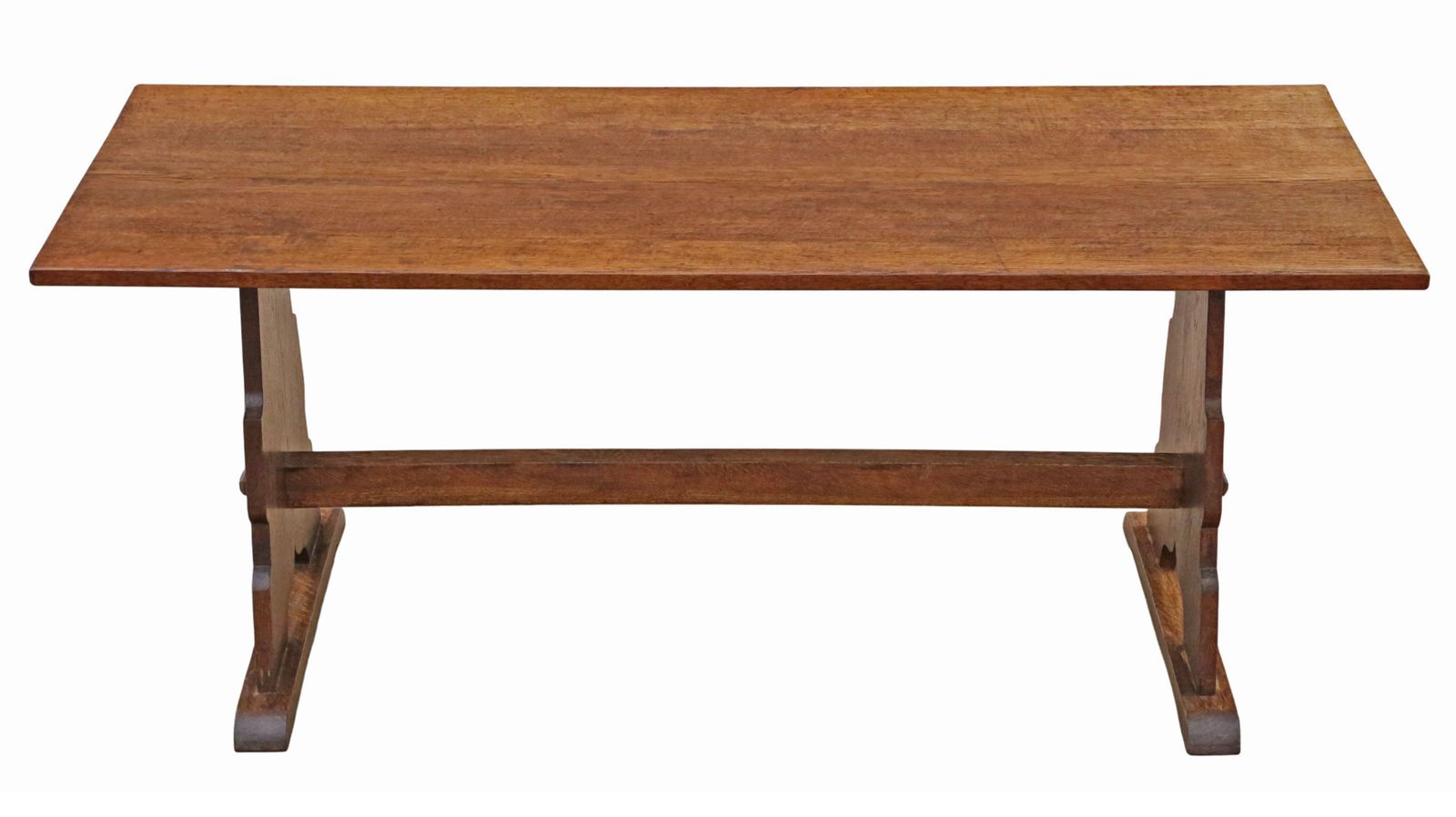 Antique Late 19th Century Oak Arts & Crafts Refectory Kitchen Dining Table – Fine Quality photo Furniture