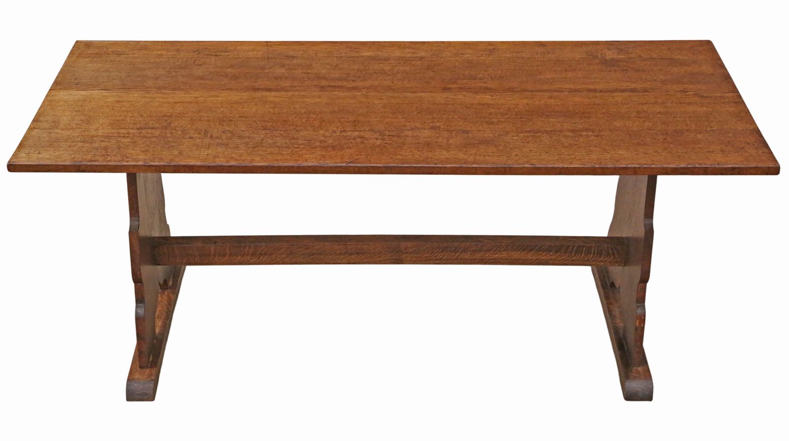 Antique Late 19th Century Oak Arts & Crafts Refectory Kitchen Dining Table – Fine Quality photo 2495.0