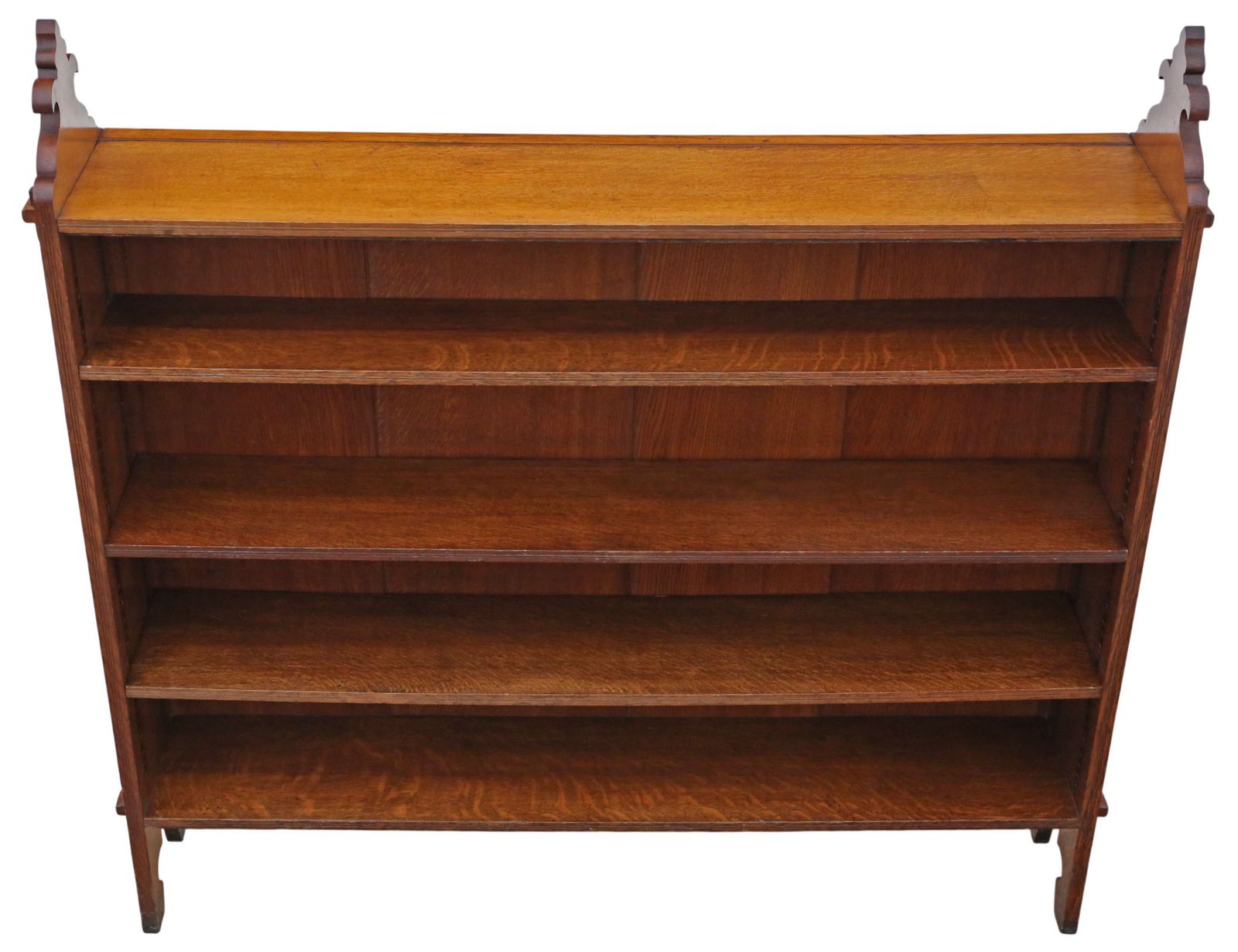 Antique 19th Century Victorian Gothic Arts & Crafts Adjustable Bookcase – Fine Quality photo Furniture