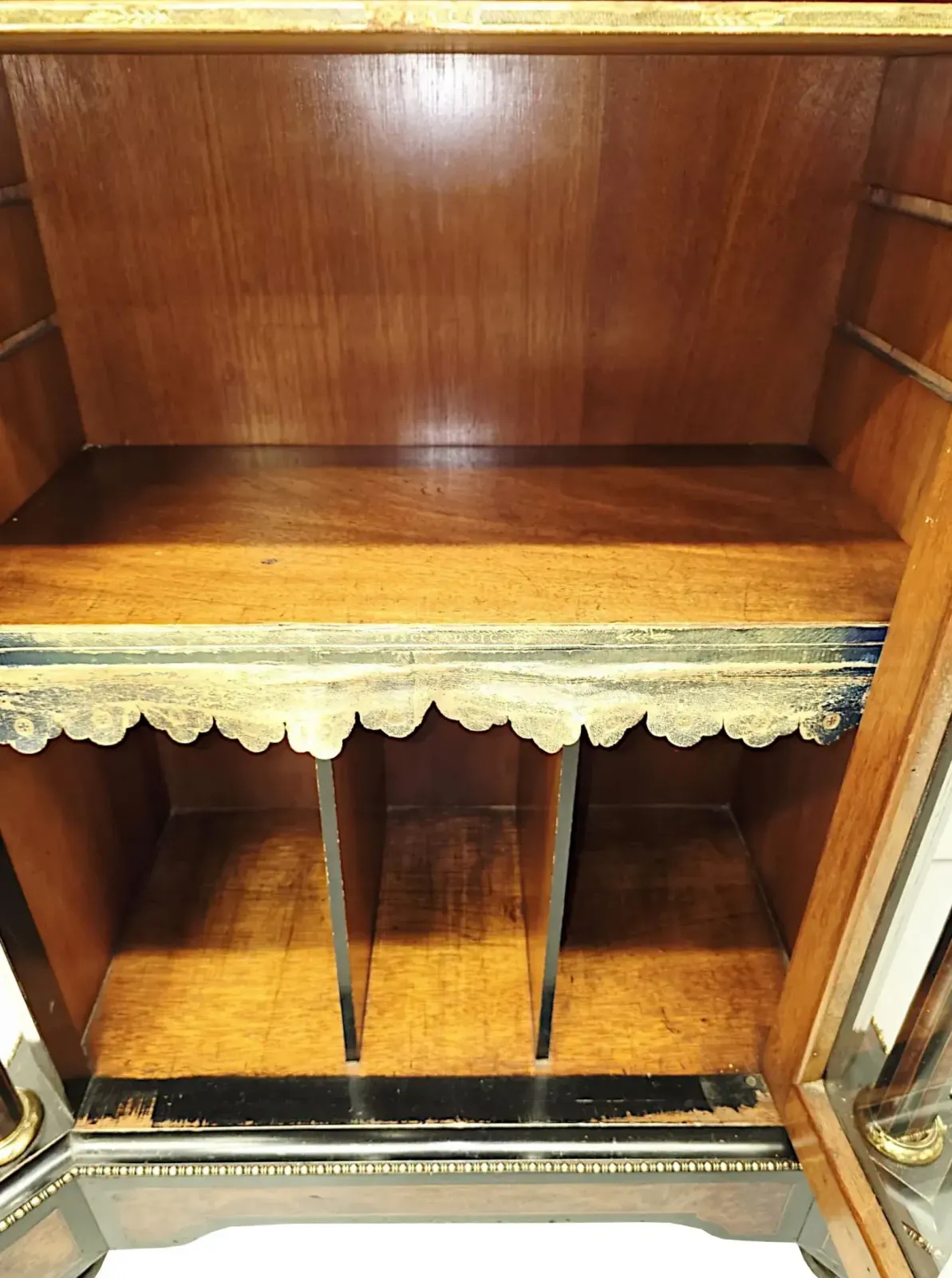 A Very Rare Pair Of 19th Century Inlaid Emboyna And Ebonised Music Or Pier Cabinets photo 7801.8962