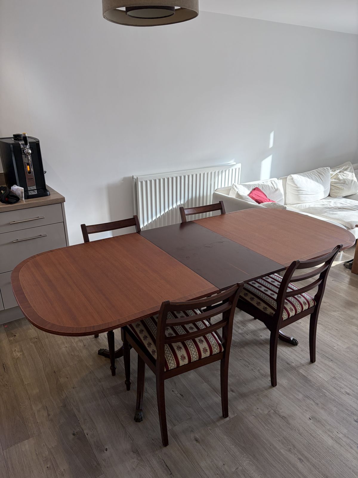 Macintosh 6 Seater Mahogany Table With 4 Chars photo Furniture